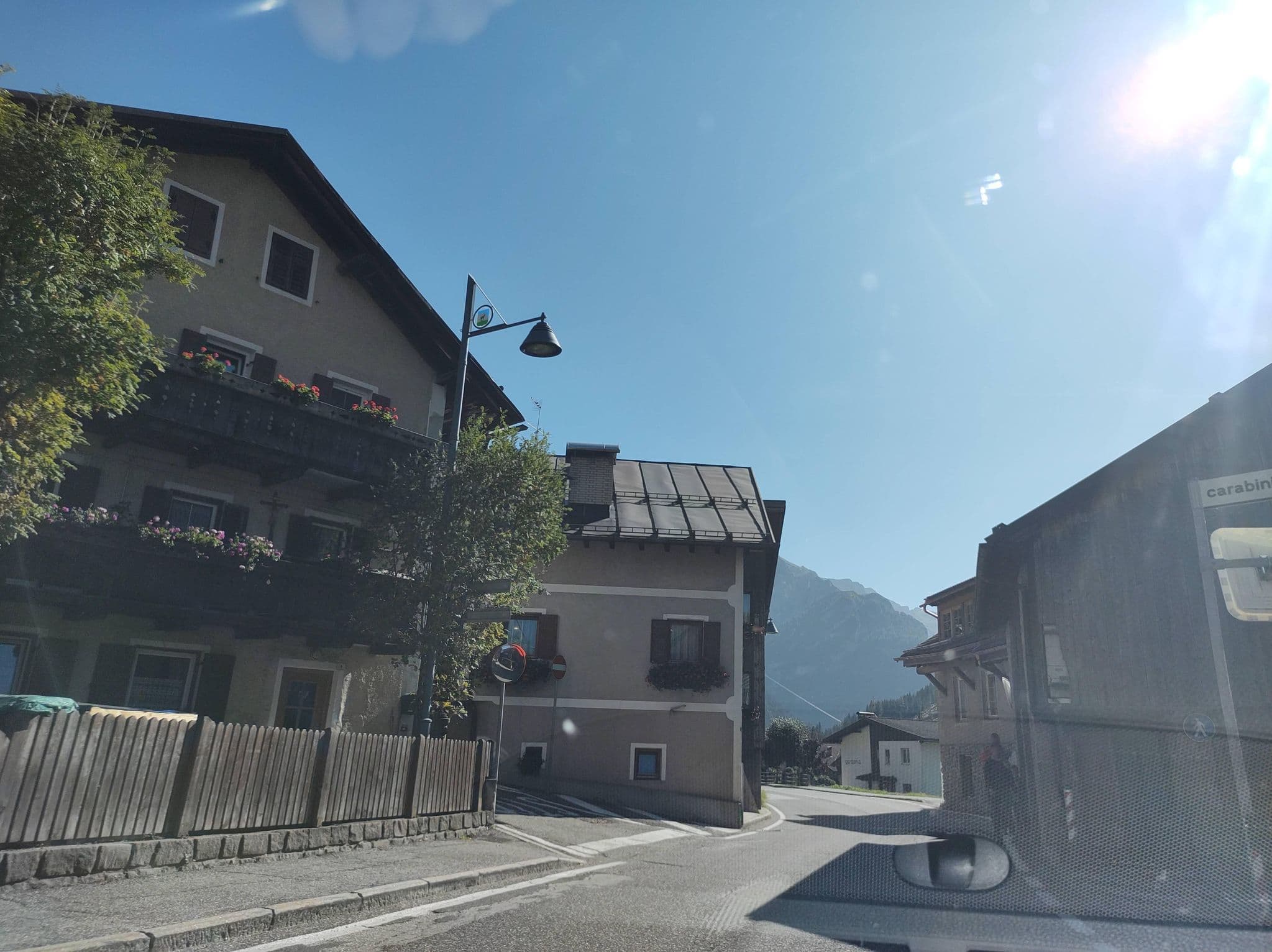 Street view near Chalet Valeruz, Canazei