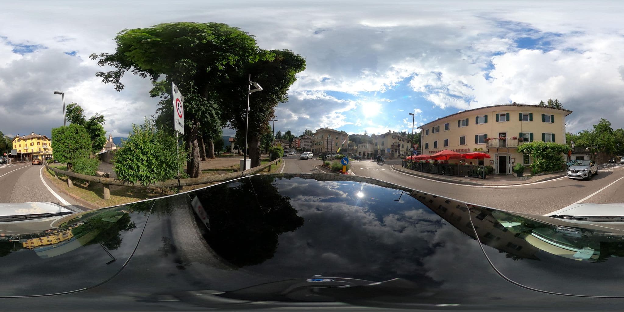 Street view near Albergo Stella ** Cavalese, Cavalese — © peterleth (CC BY-SA · Mapillary)