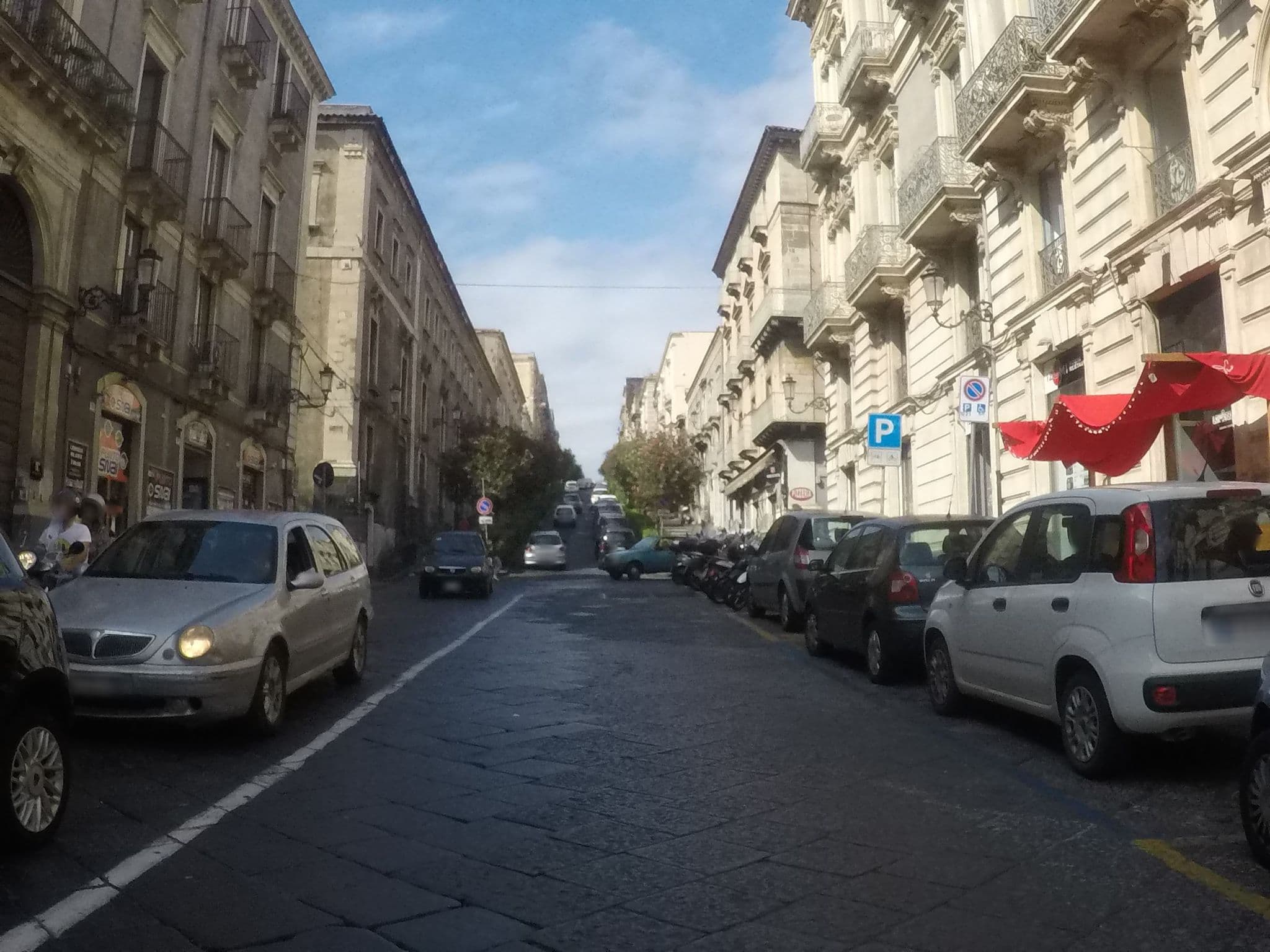 Street view near Etnea Boutique Hotel, Catania