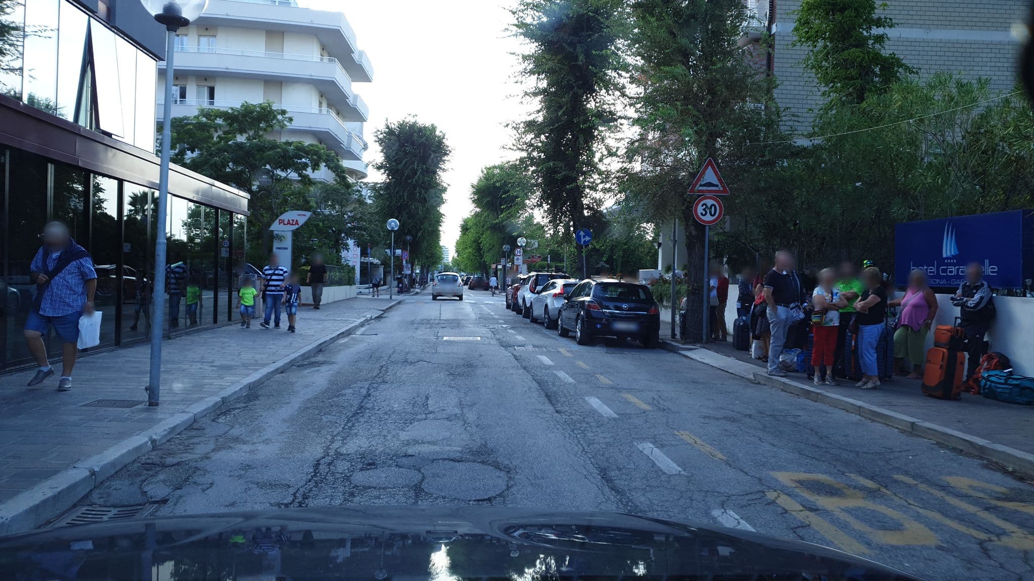 Street view near Hotel Panorama, Cattolica