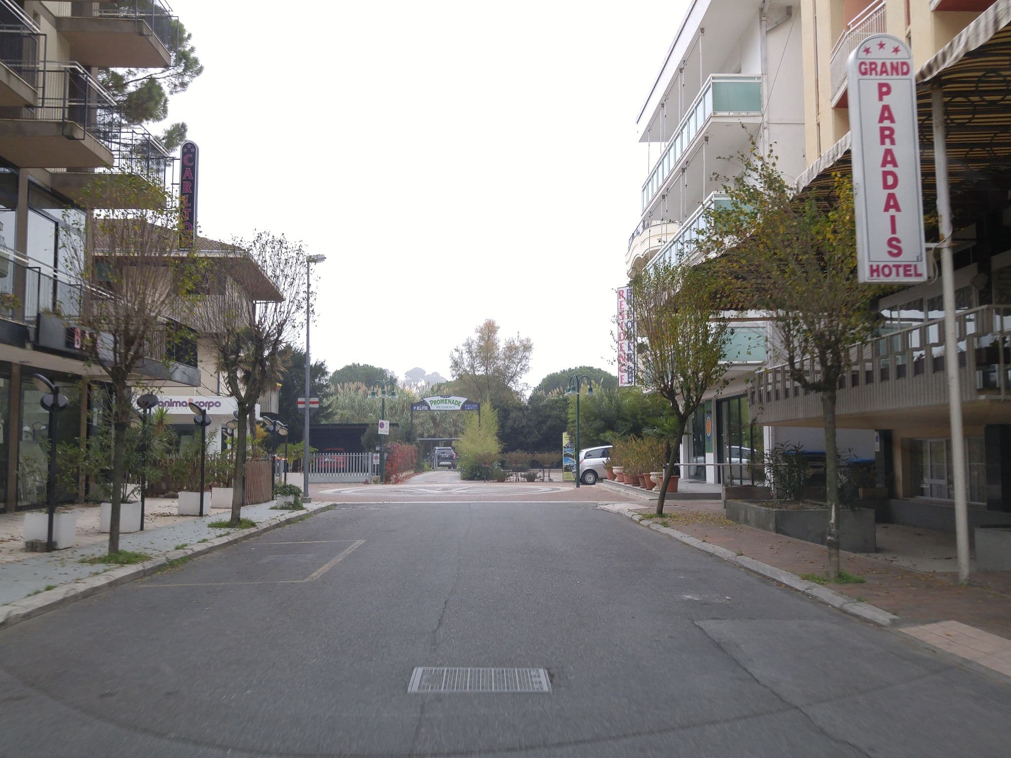 Street view near Hotel Riviera, Cattolica