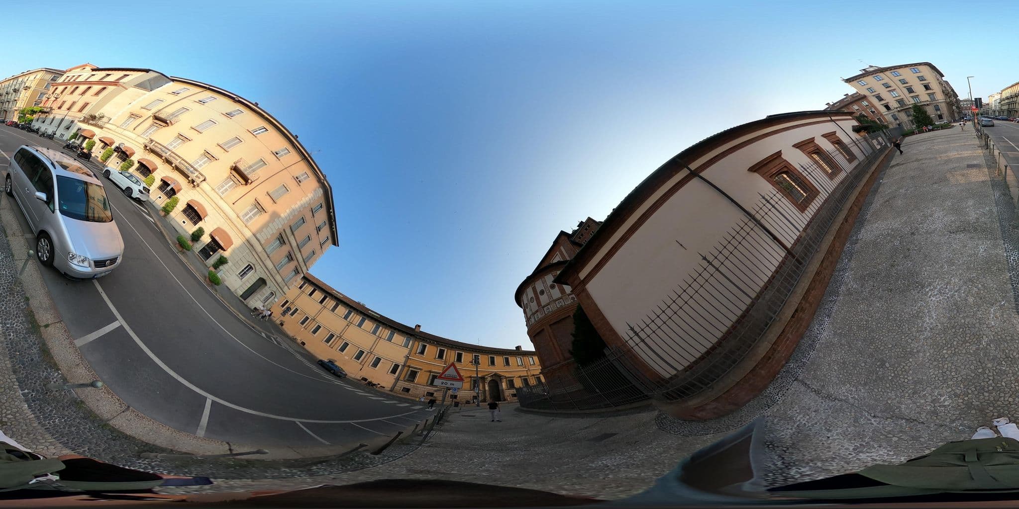 Street view near Hotel Palazzo delle Stelline, Milan