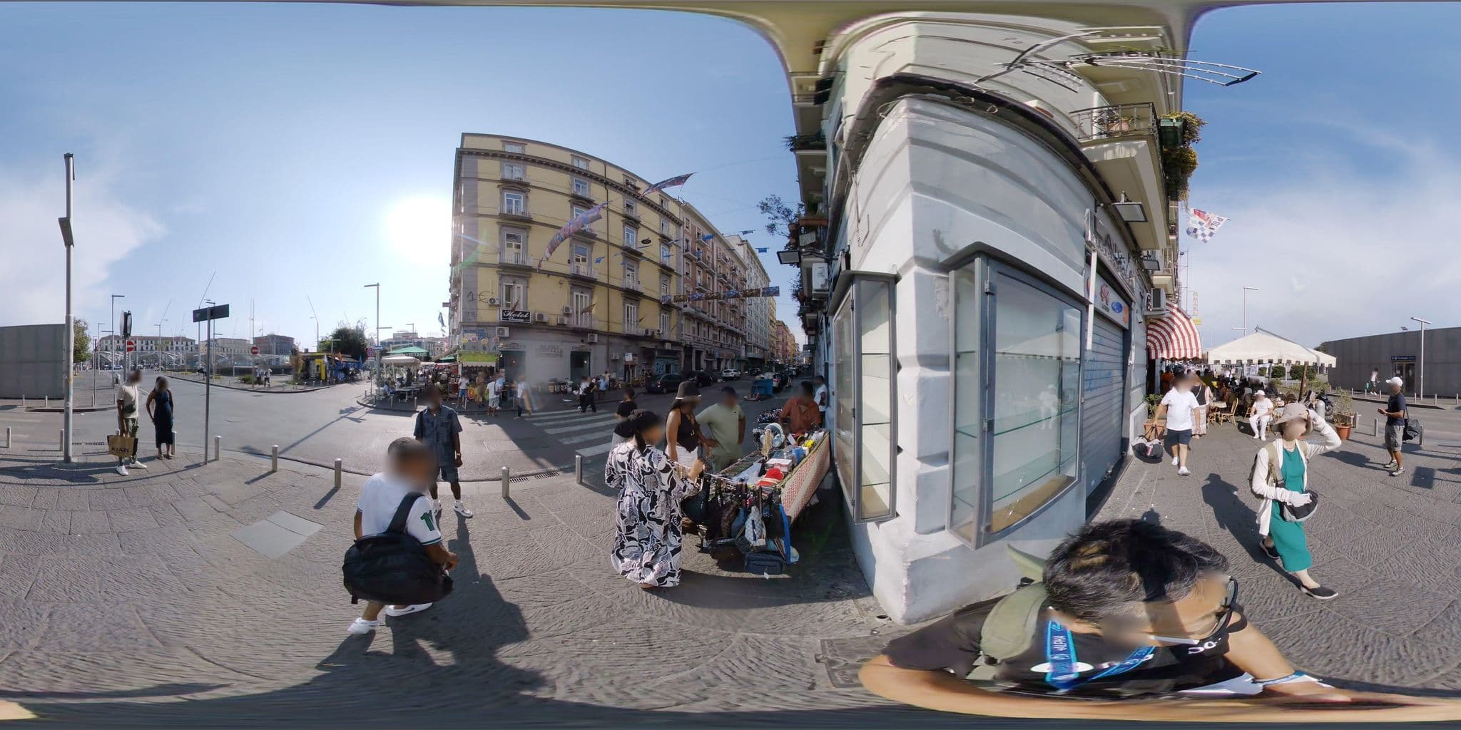 Street view near Hotel La Stazione, Naples — © mapconcierge (CC BY-SA · Mapillary)