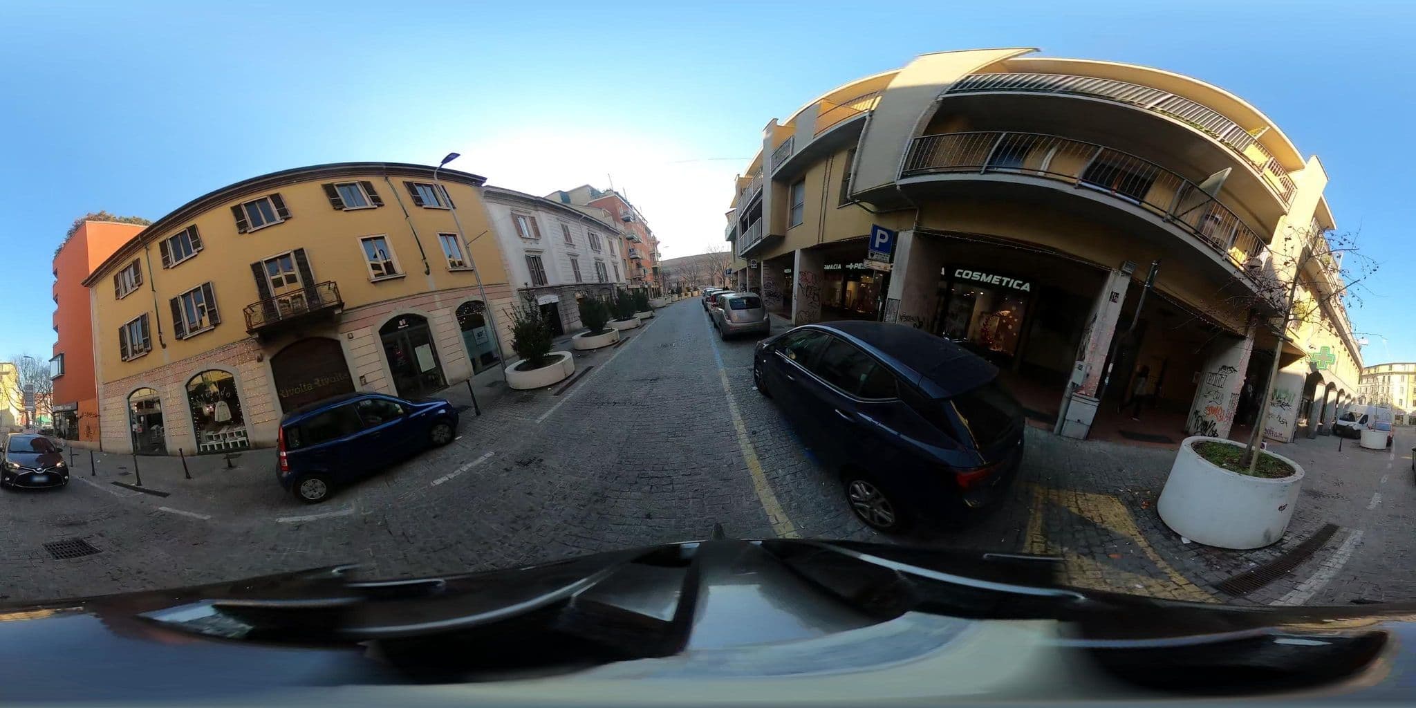 Street view near Hostel 3 Milano, Chinatown — © jacopofar (CC BY-SA · Mapillary)