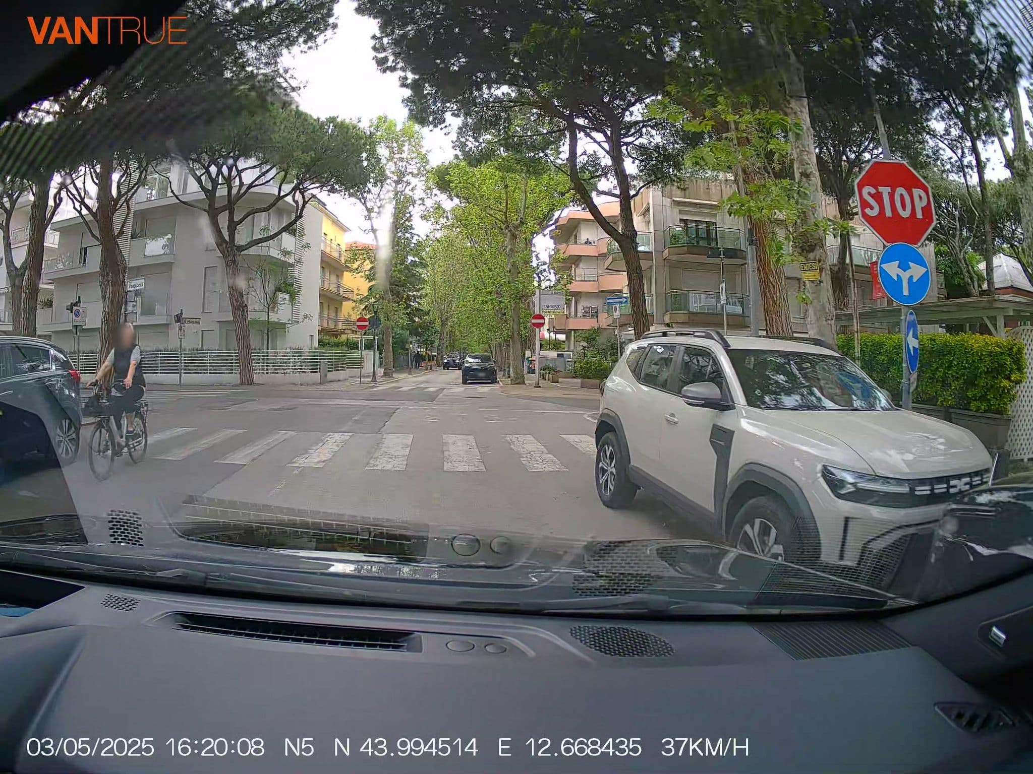 Street view near Hotel Balaton, Riccione