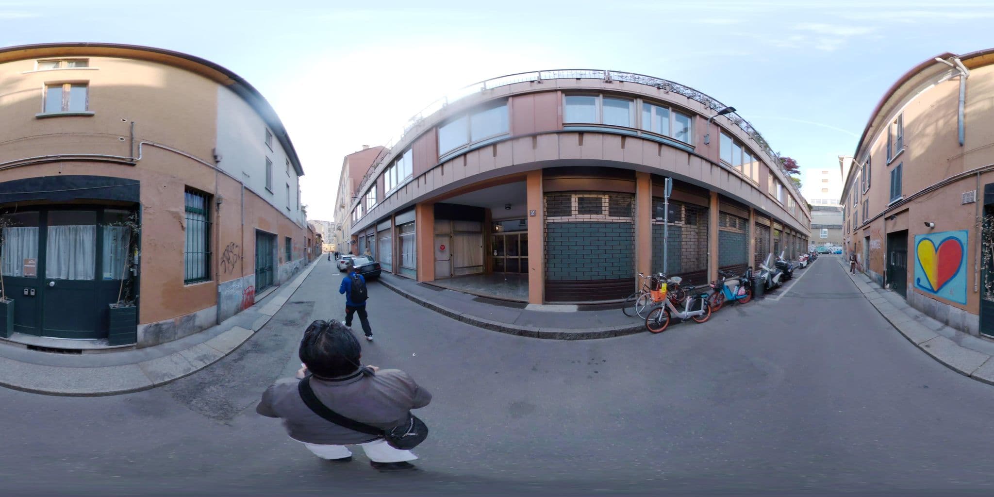 Street view near Aparthotel Navigli, Milan