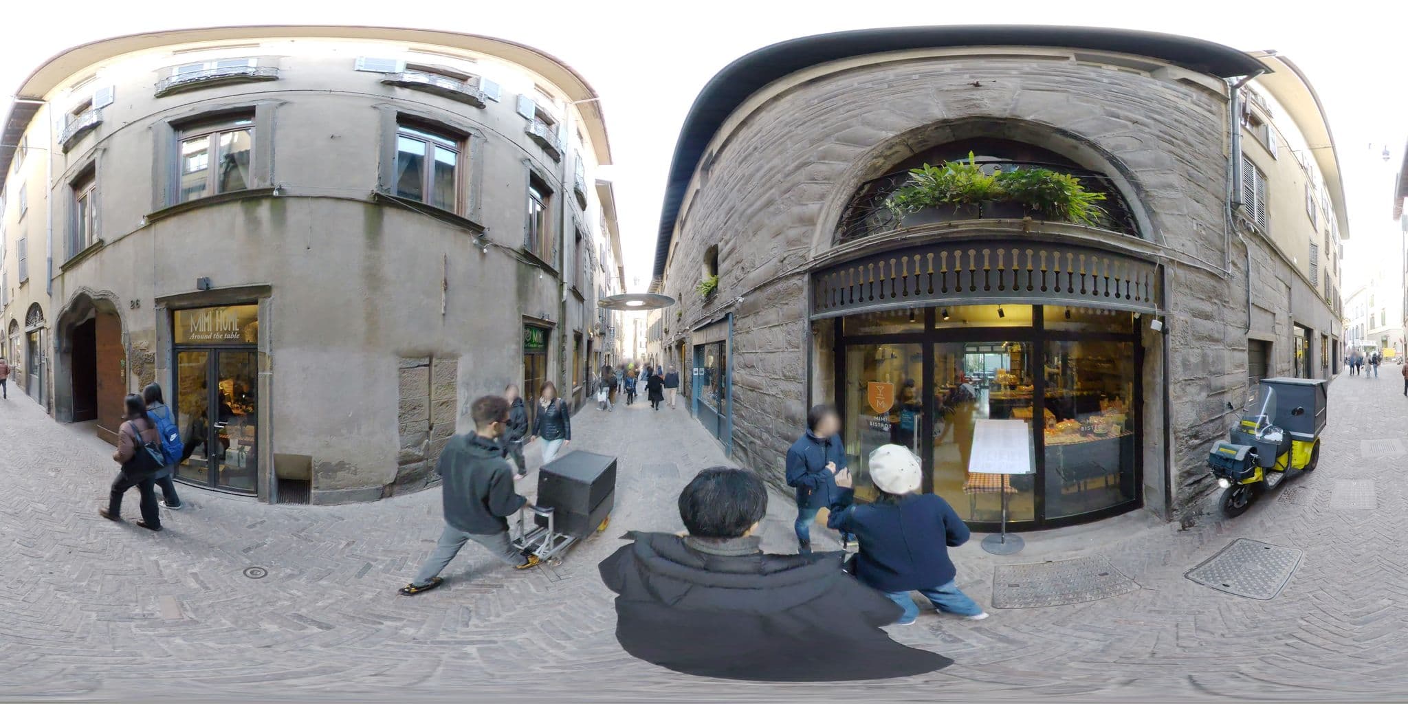 Street view near Locanda Mimmo, Bergamo