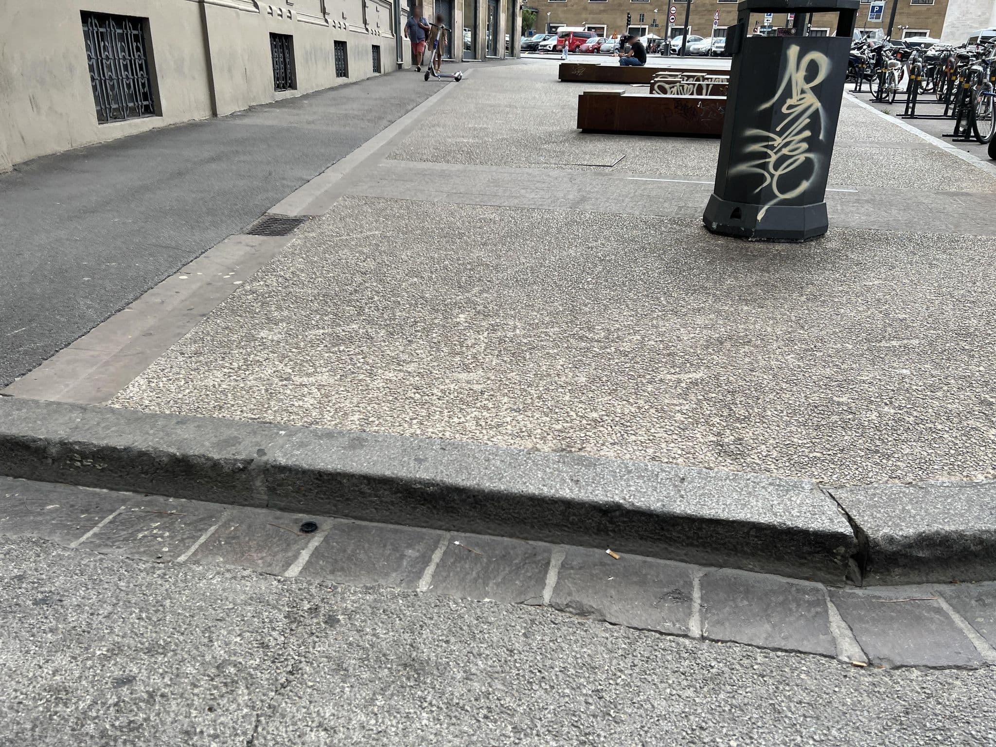 Street view near Hotel Duca D'Aosta, Florence