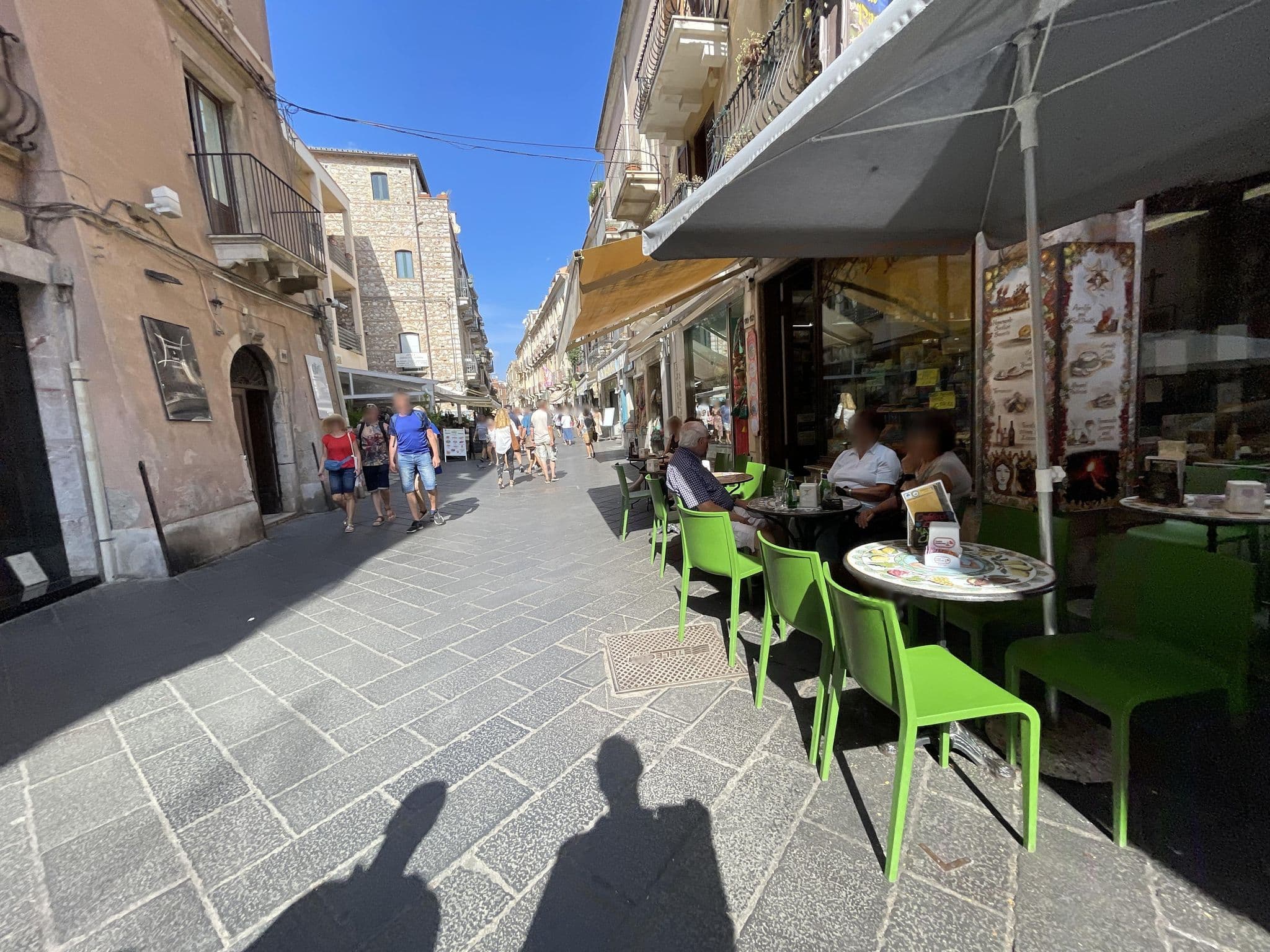 Street view near Albergo Victoria, Taormina