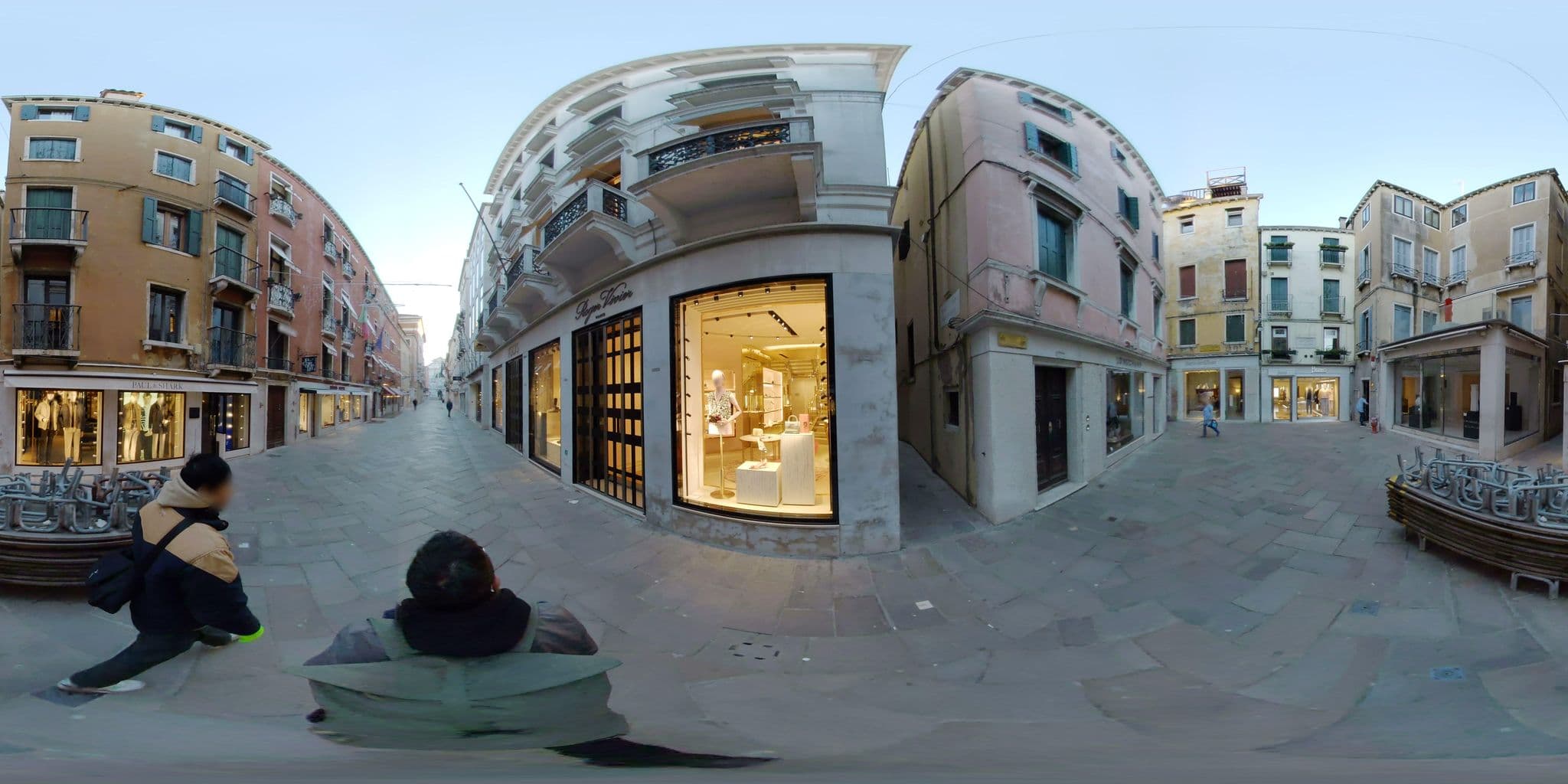 Street view near Hotel Flora, Venice