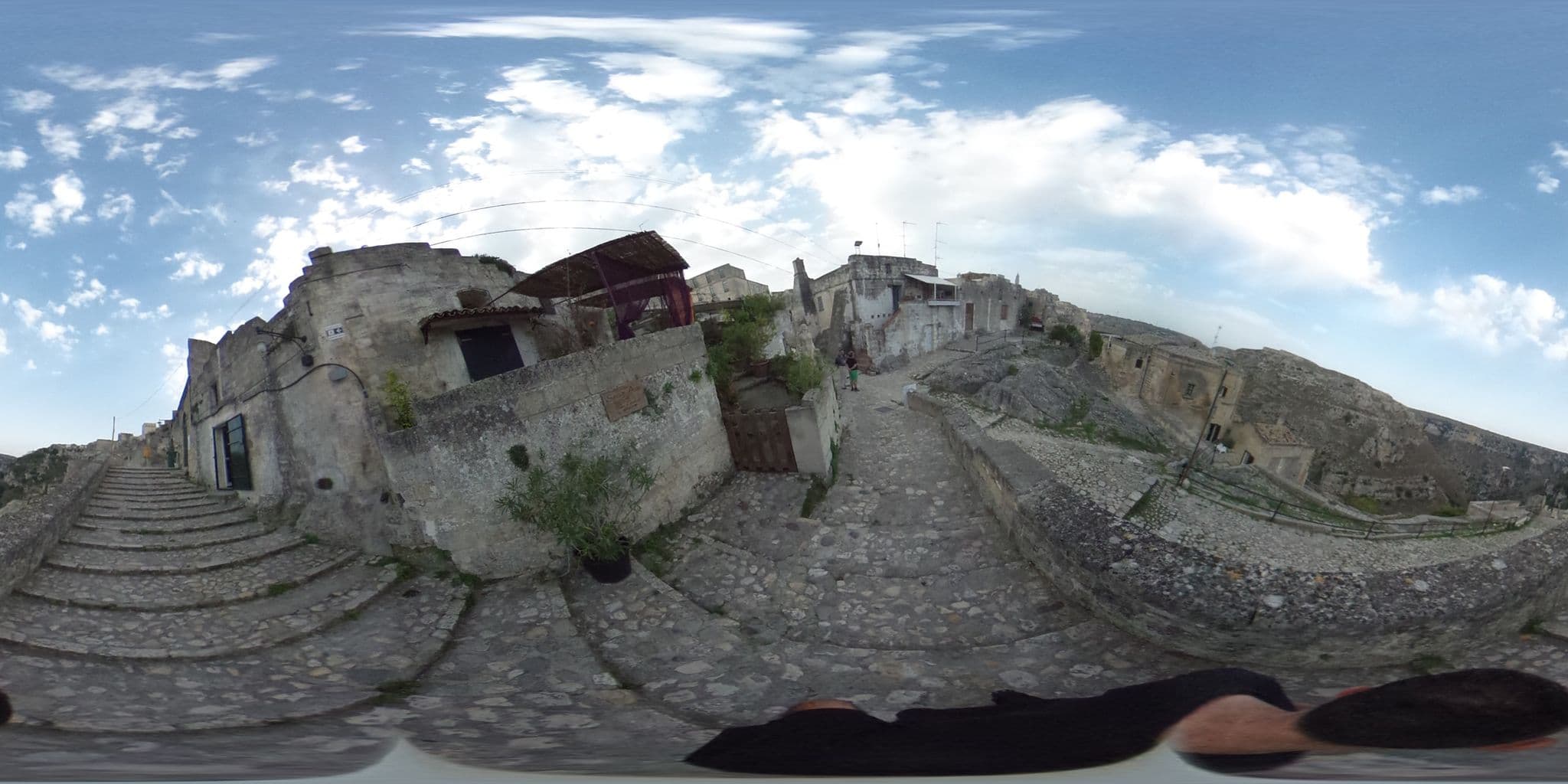 Street view near Basiliani Hotel, Matera
