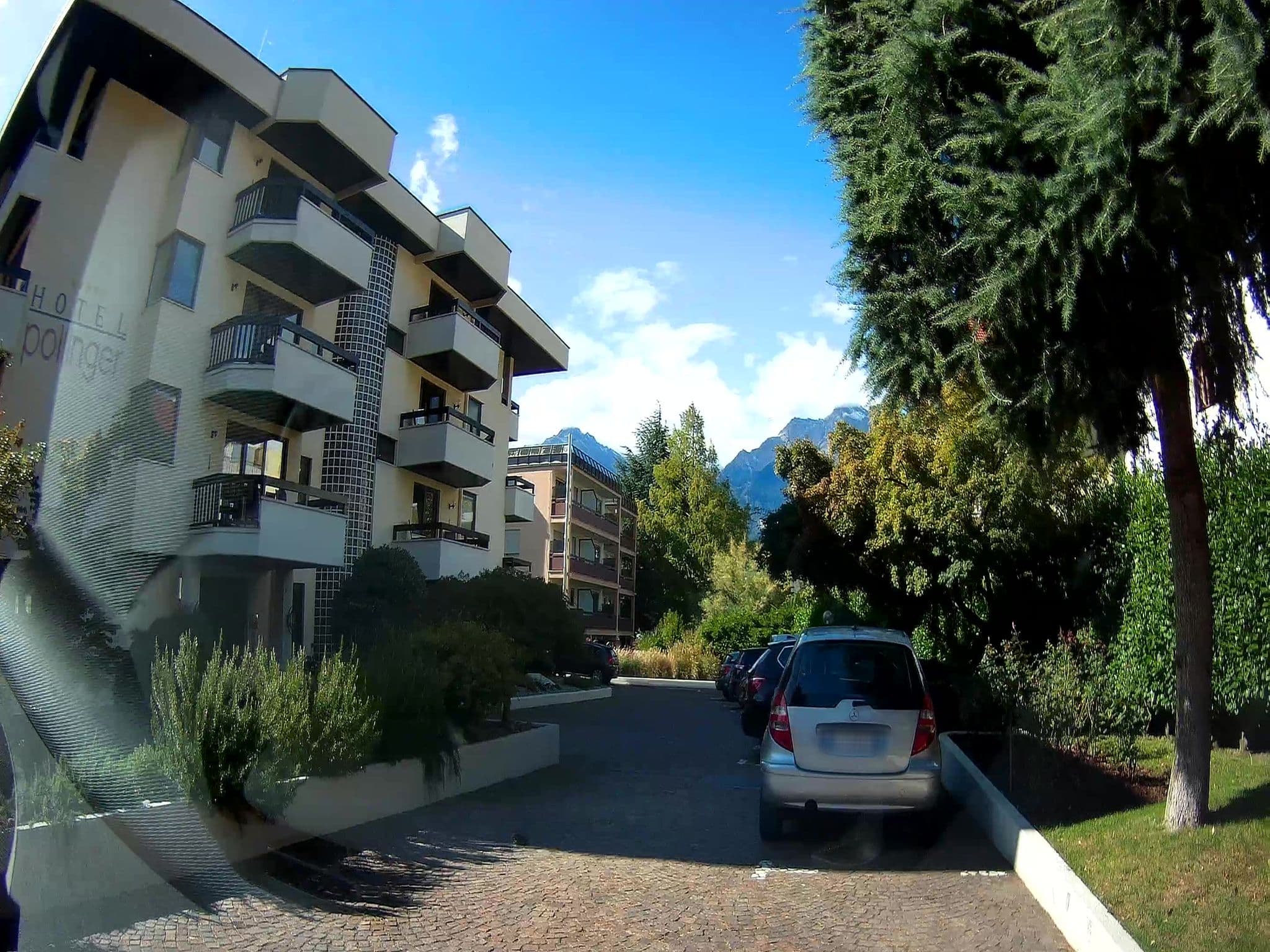Street view near Hotel Pollinger in Meran, Merano — © fuchserl (CC BY-SA · Mapillary)