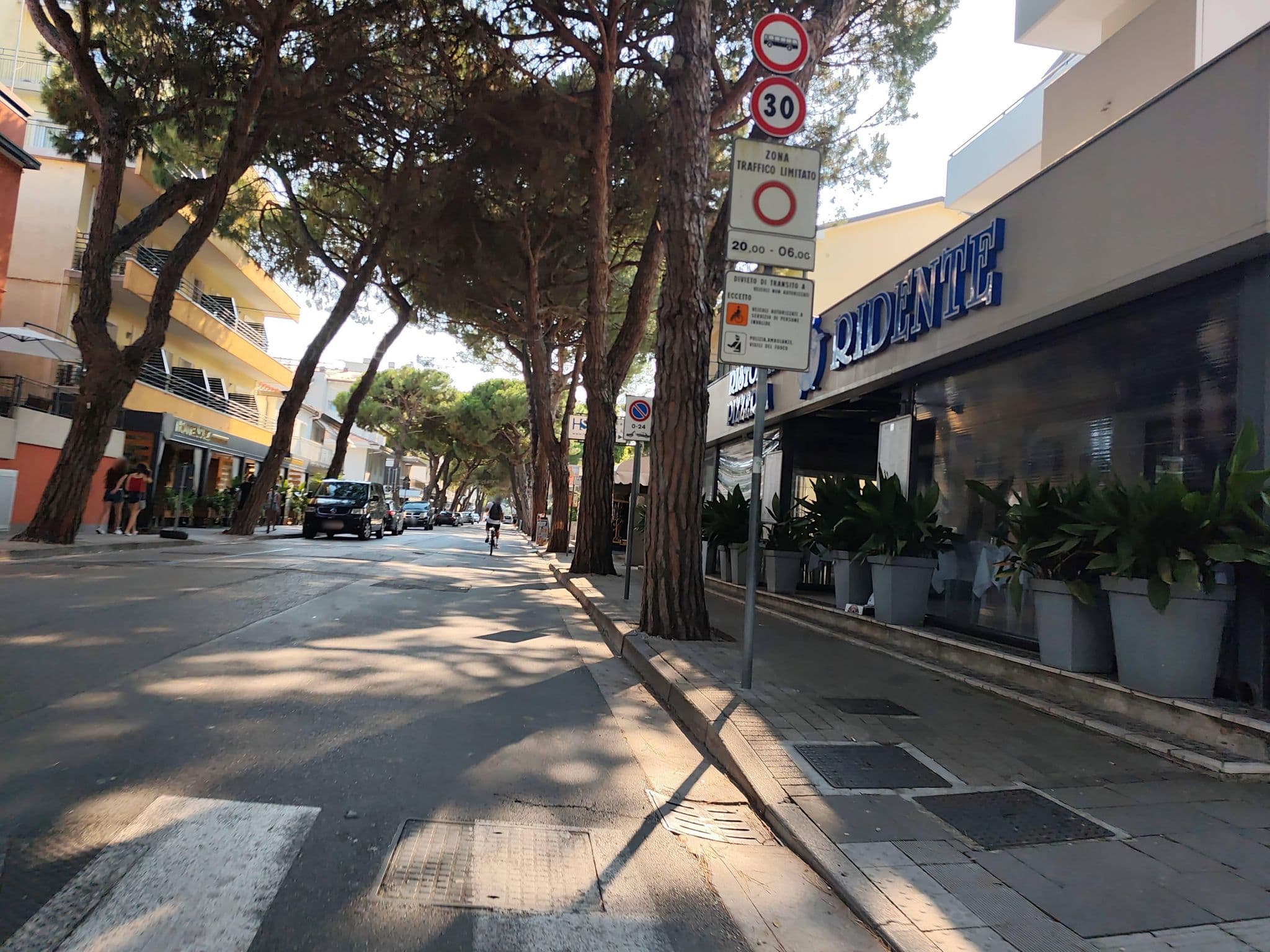 Street view near Albergo Ridente, Lido di Jesolo