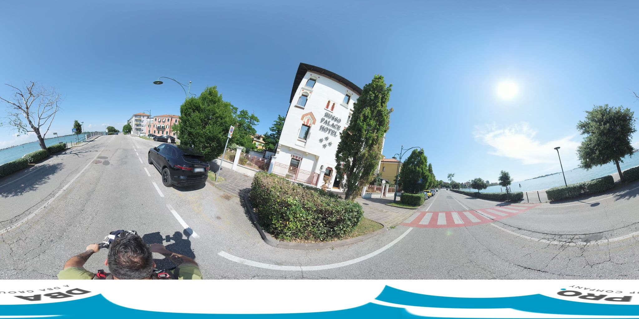 Street view near Russo Palace Hotel, Lido — © federicodebetto (CC BY-SA · Mapillary)
