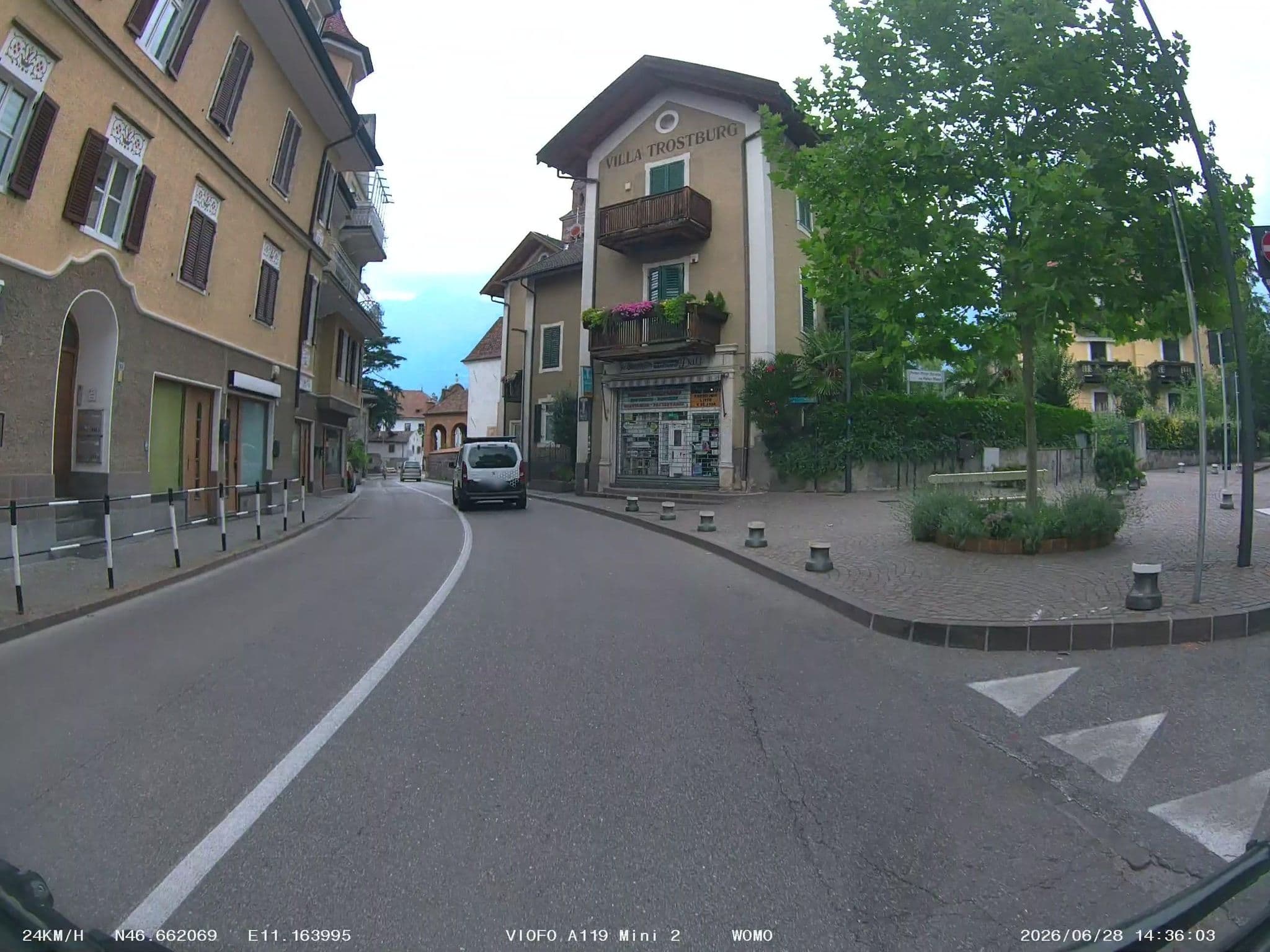 Street view near Albergo Ressmair, Merano — © soulcover (CC BY-SA · Mapillary)