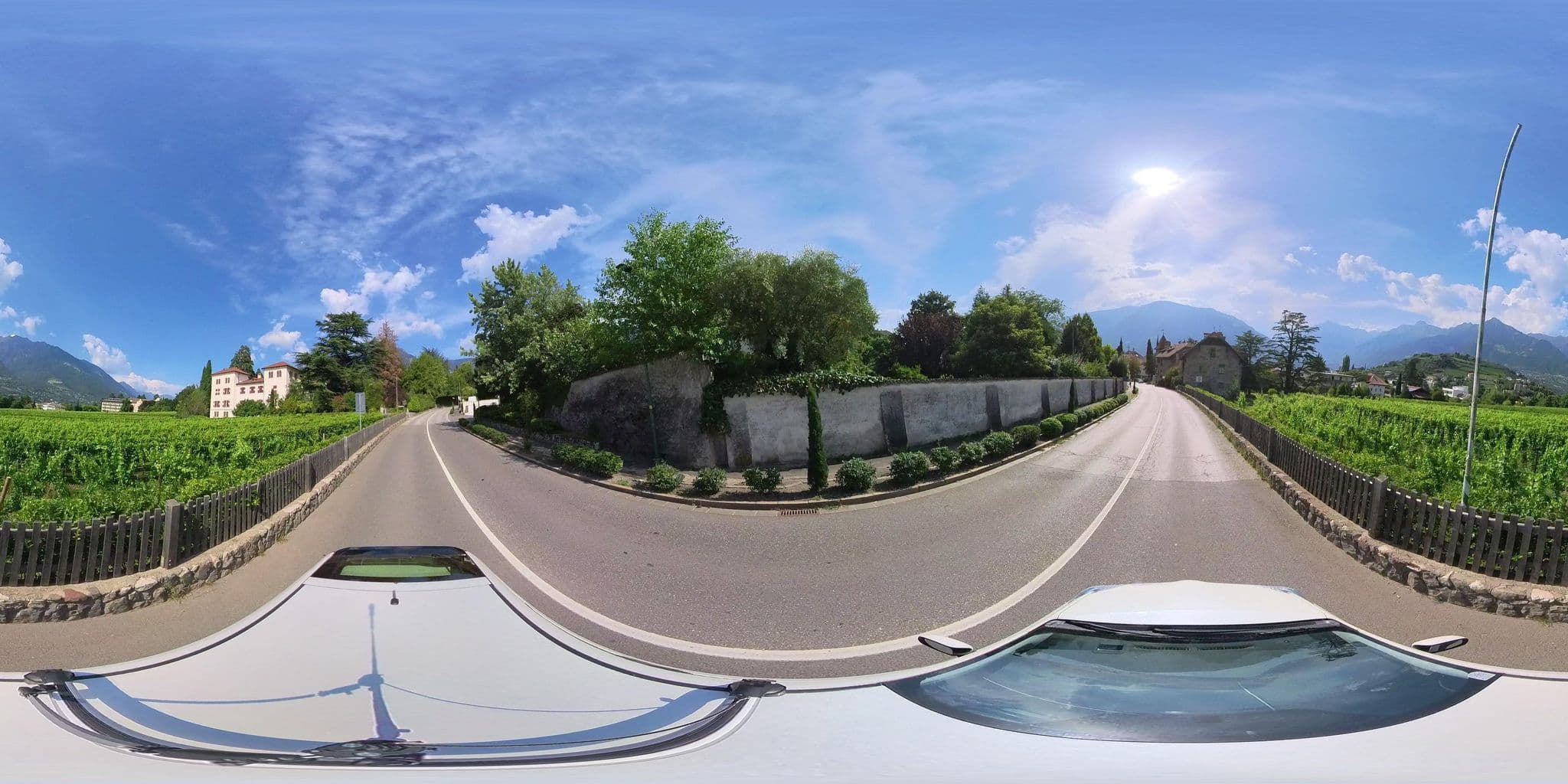 Street view near Hotel Castel Rundegg, Merano — © osmplus_org (CC BY-SA · Mapillary)