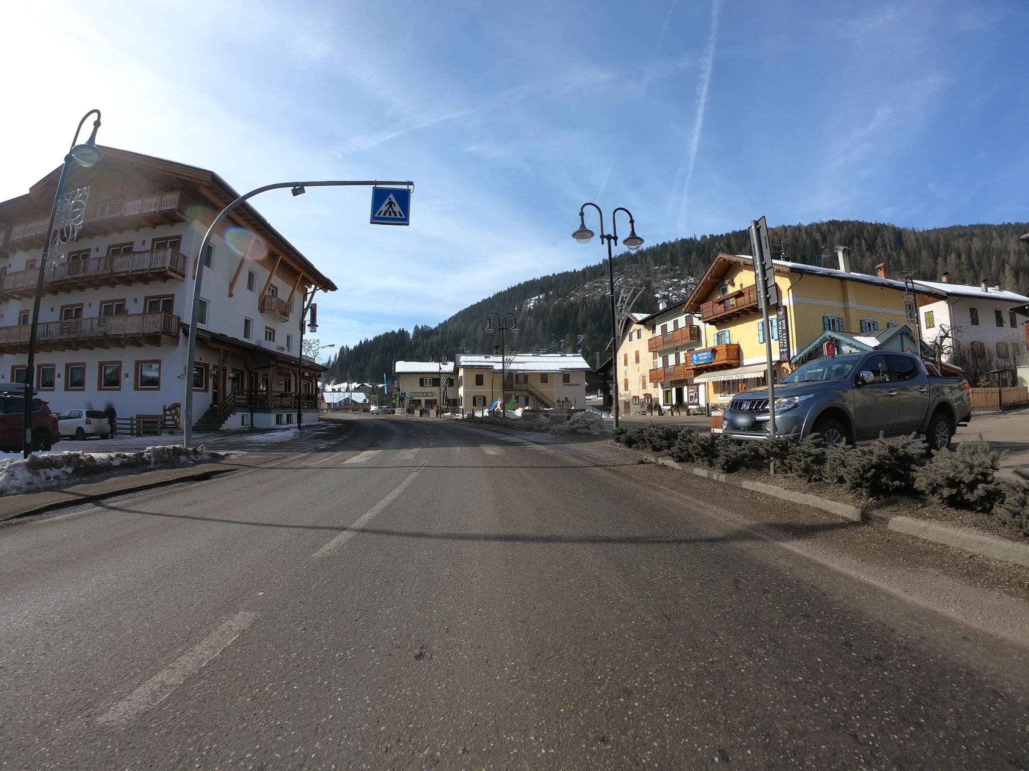 Street view near Avisio Park Hotel, Moena — © chrisbeddow (CC BY-SA · Mapillary)