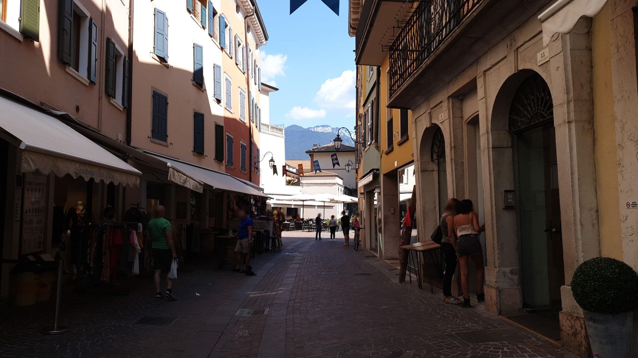Street view near Hotel Vittoria Riva del Garda, Riva del Garda