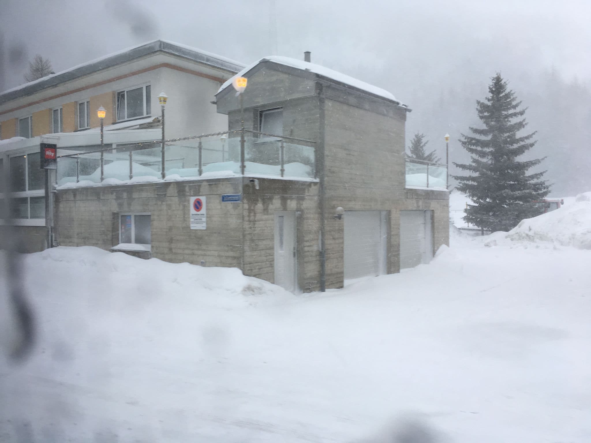 Street view near Hotel Guidon, St. Moritz