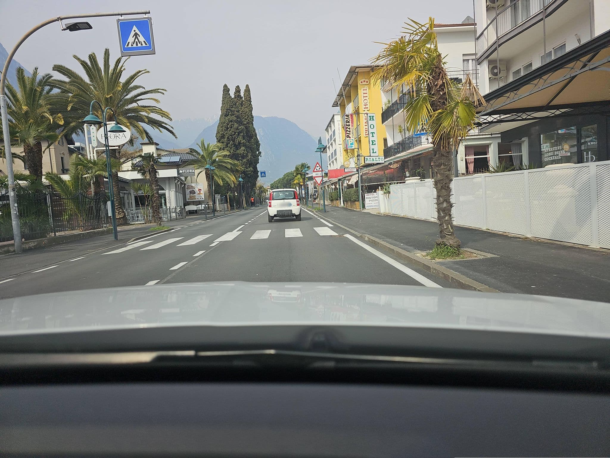 Street view near Hotel La Perla, Riva del Garda