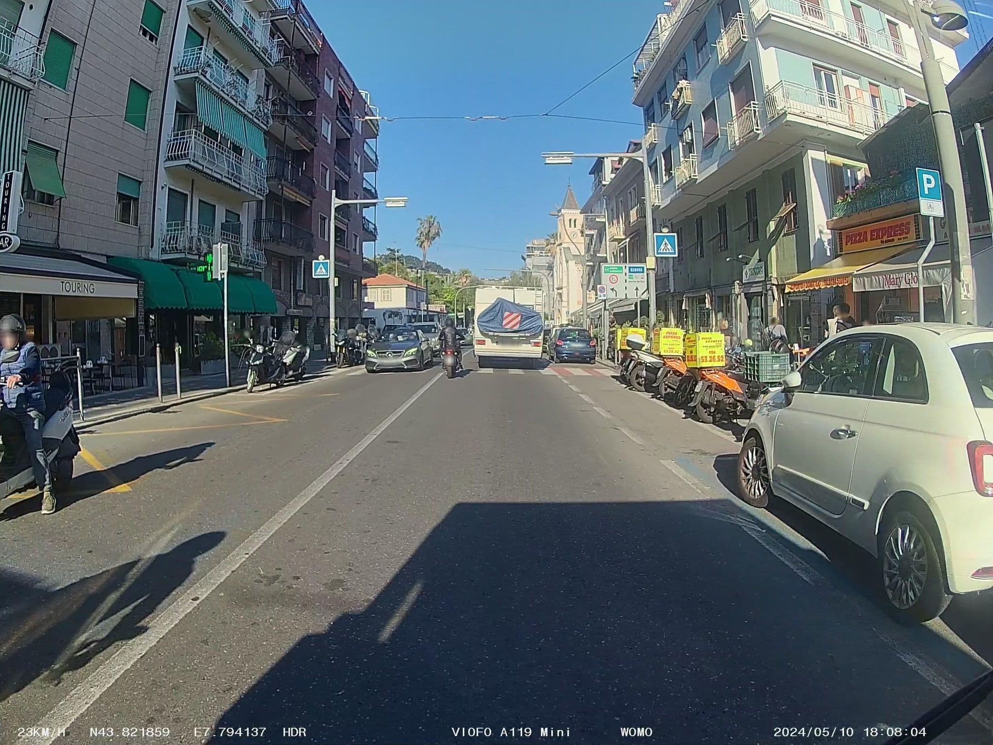 Street view near Hotel Corso, Sanremo — © soulcover (CC BY-SA · Mapillary)