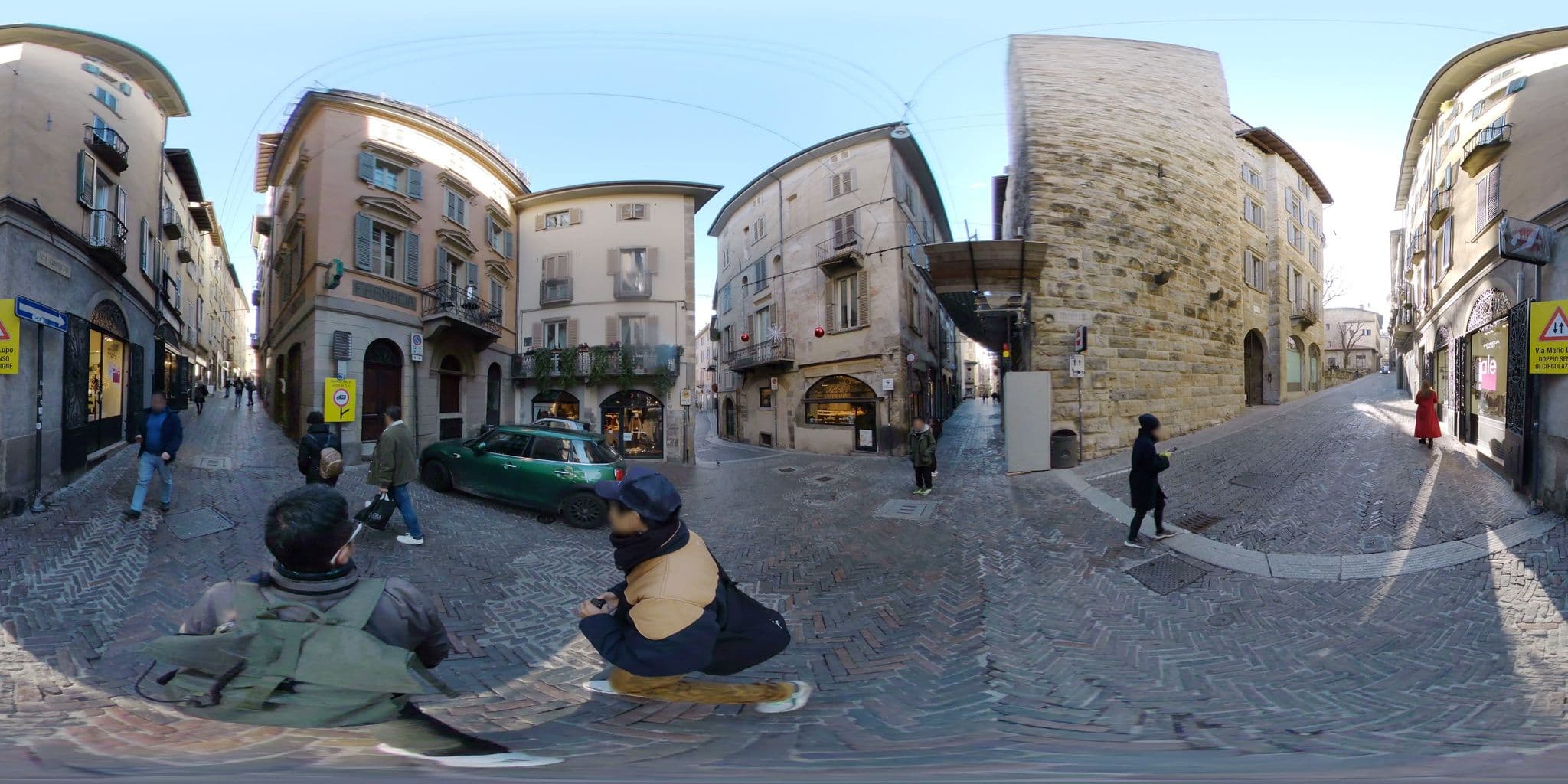 Street view near Bergamo Alta Guest House, Bergamo
