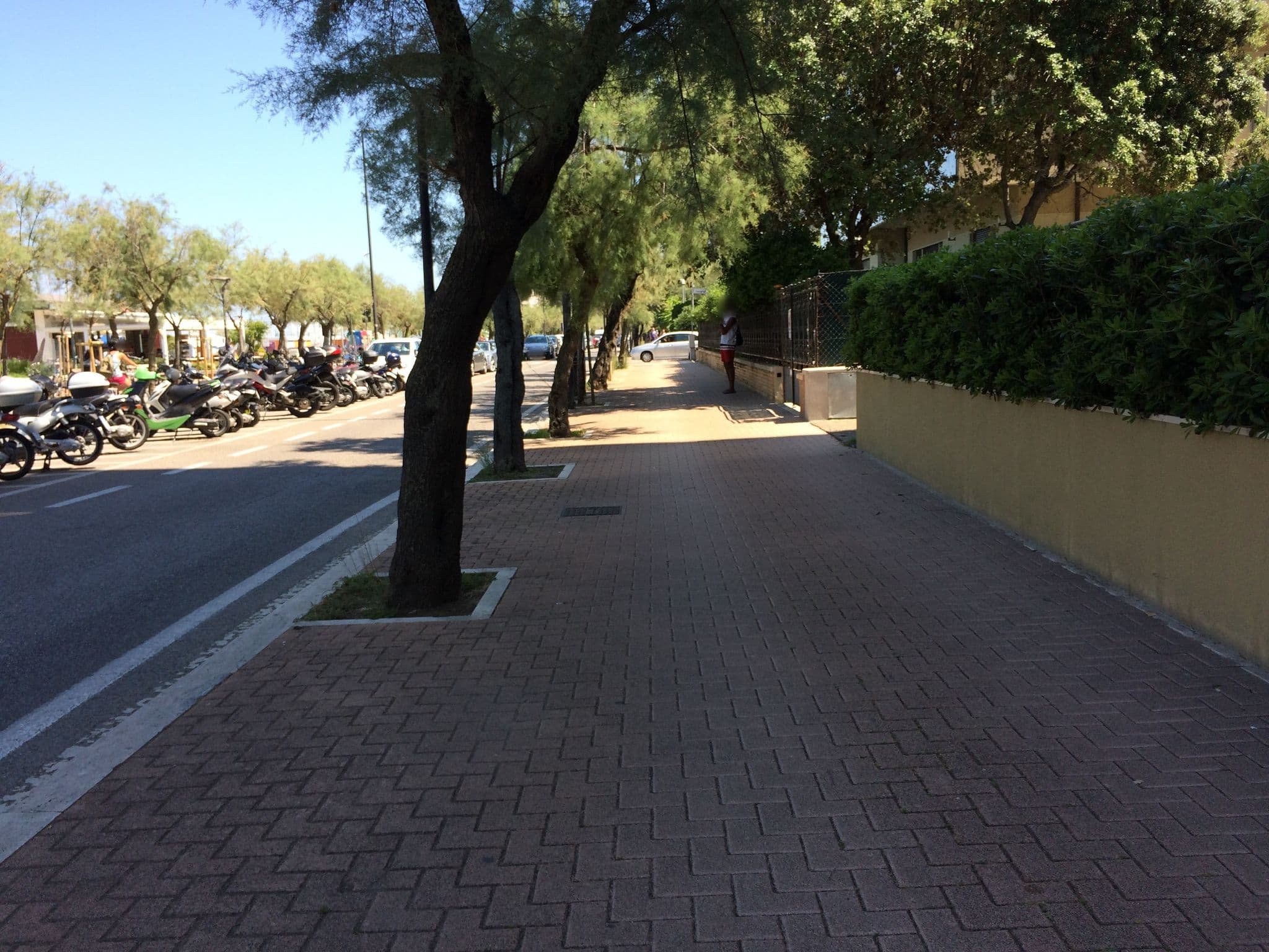 Street view near Hotel Atlantic Vista Mare, Pesaro — © peterleth (CC BY-SA · Mapillary)