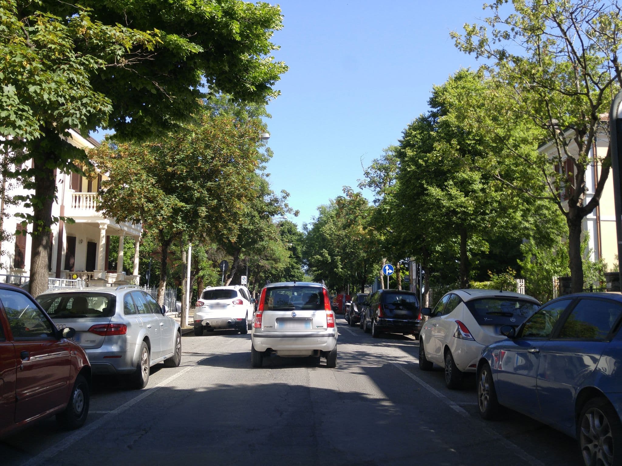 Street view near Hotel Sylvia, Pesaro — © sorcrosc (CC BY-SA · Mapillary)