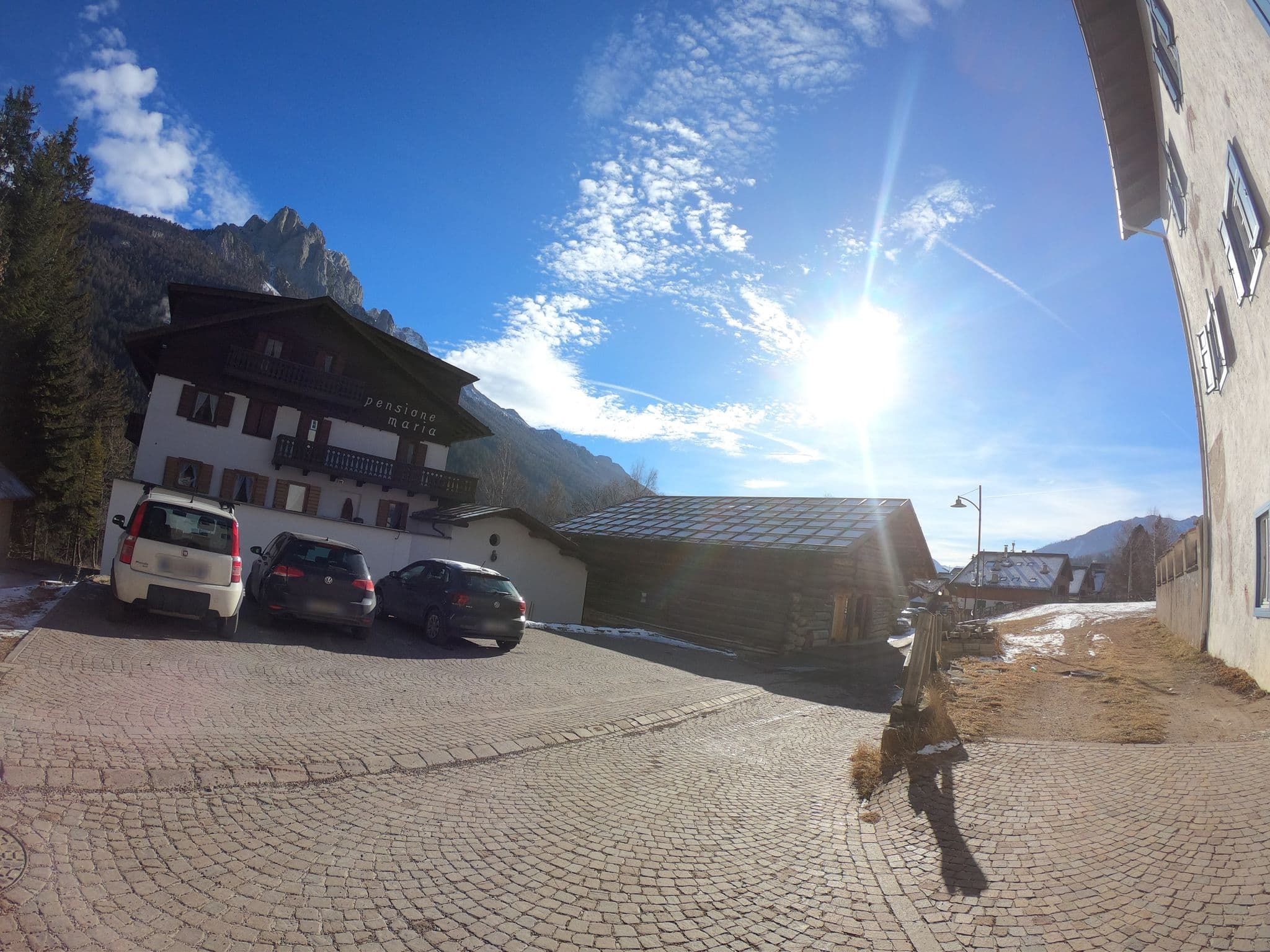 Street view near Albergo Pensione Maria Sas Di Rizzi Teresa & C., Vigo di Fassa — © chrisbeddow (CC BY-SA · Mapillary)