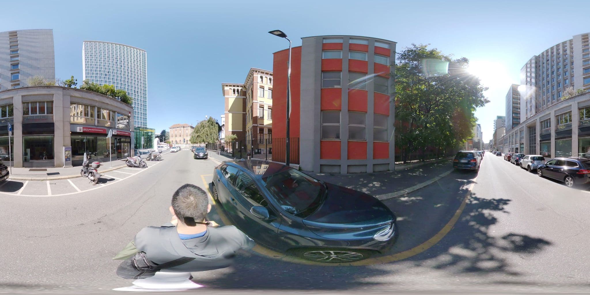 Street view near Cloudscanner Hotels, Brera — © mapconcierge (CC BY-SA · Mapillary)