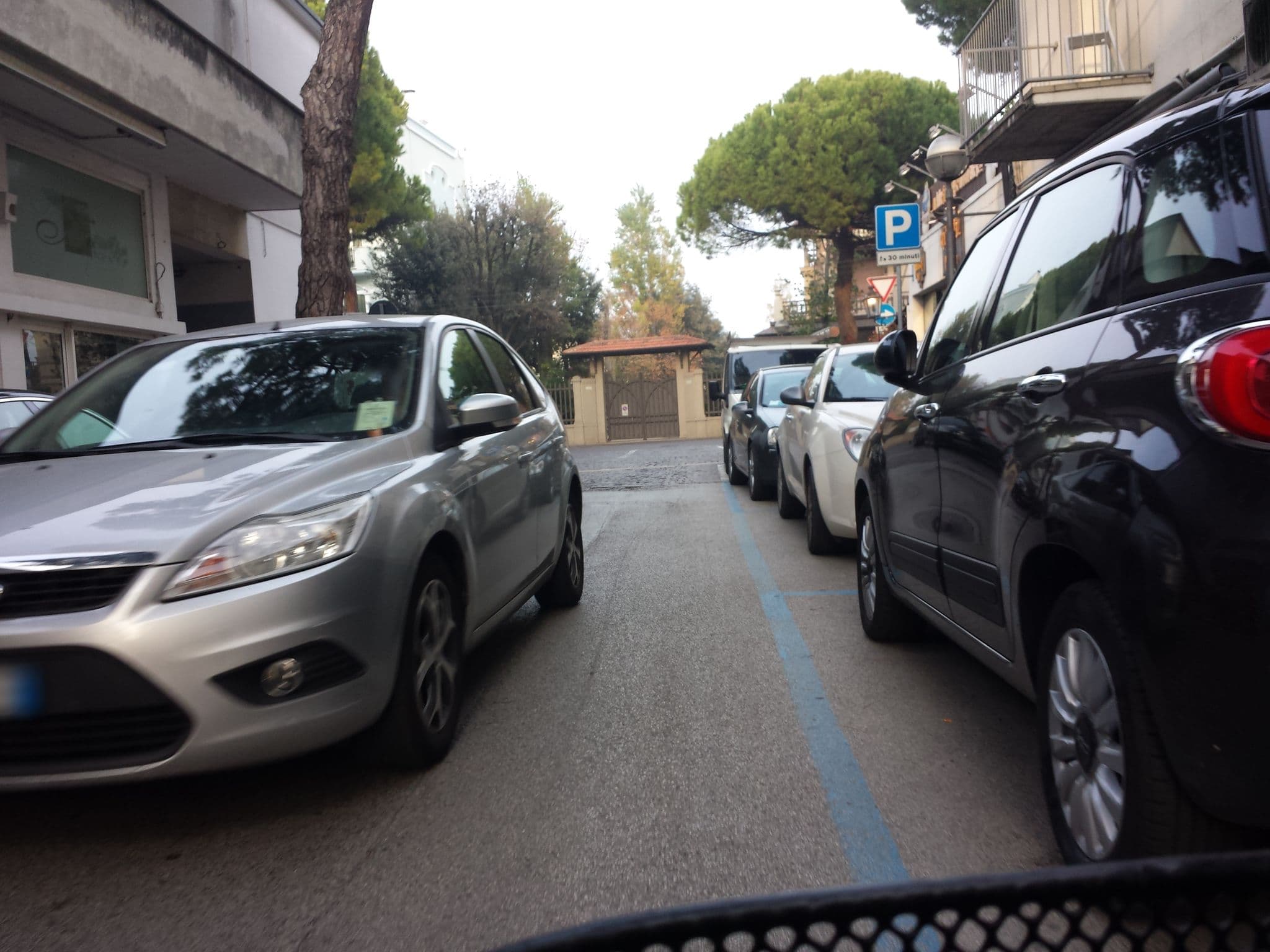 Street view near Hotel Trieste, Rimini