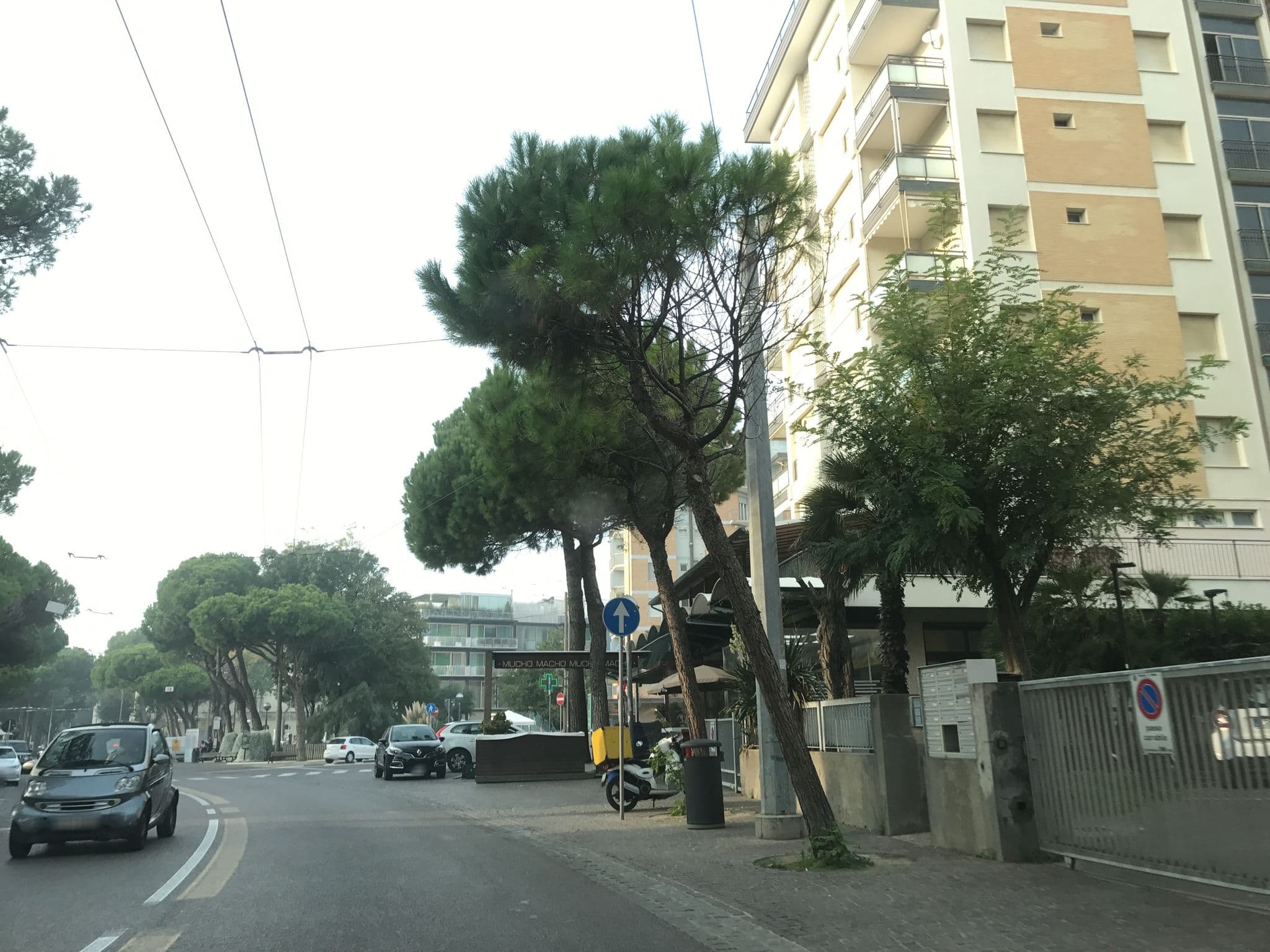 Street view near Hotel La Perla, Rimini