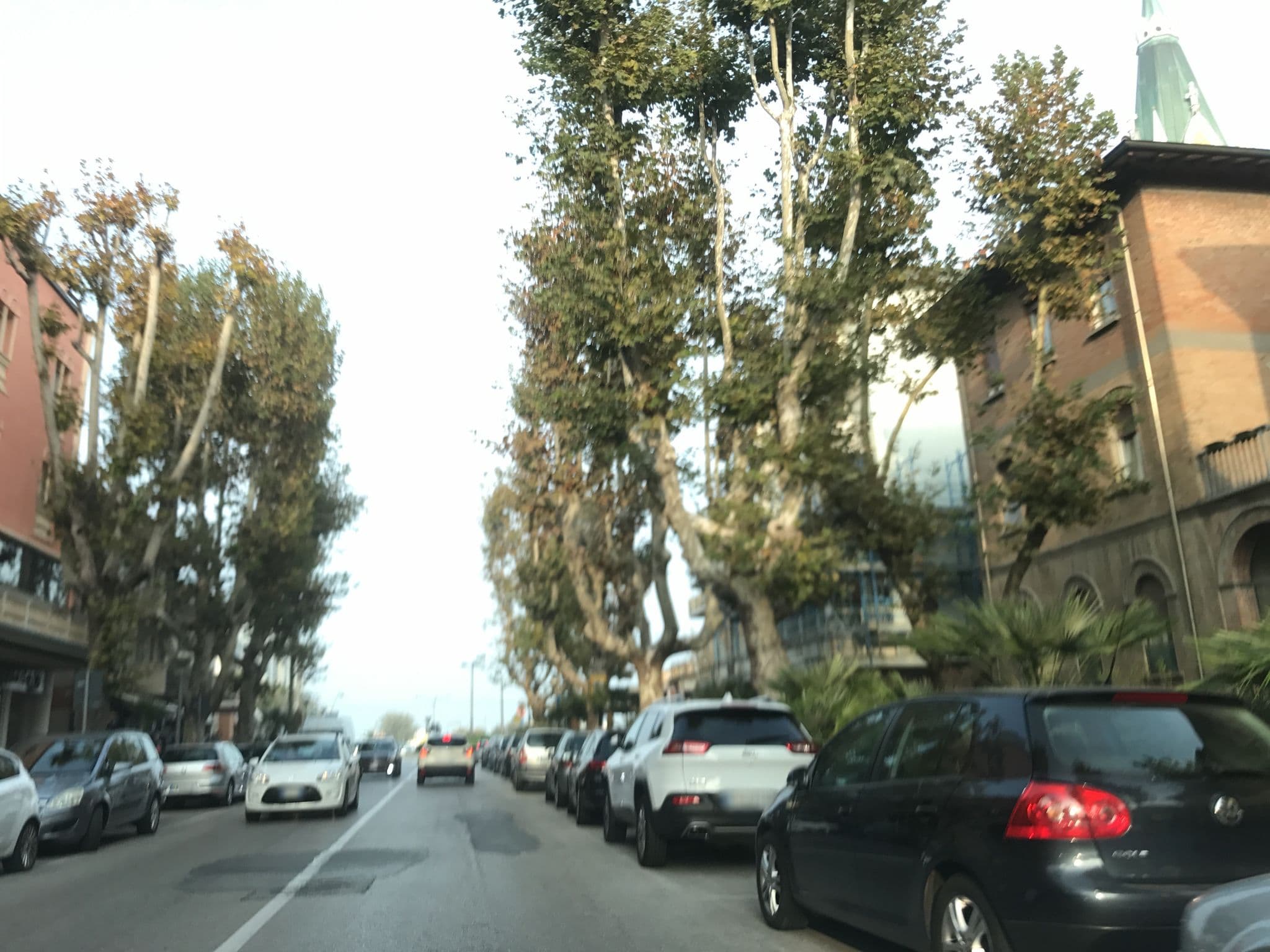 Street view near Q Hotel, Rimini