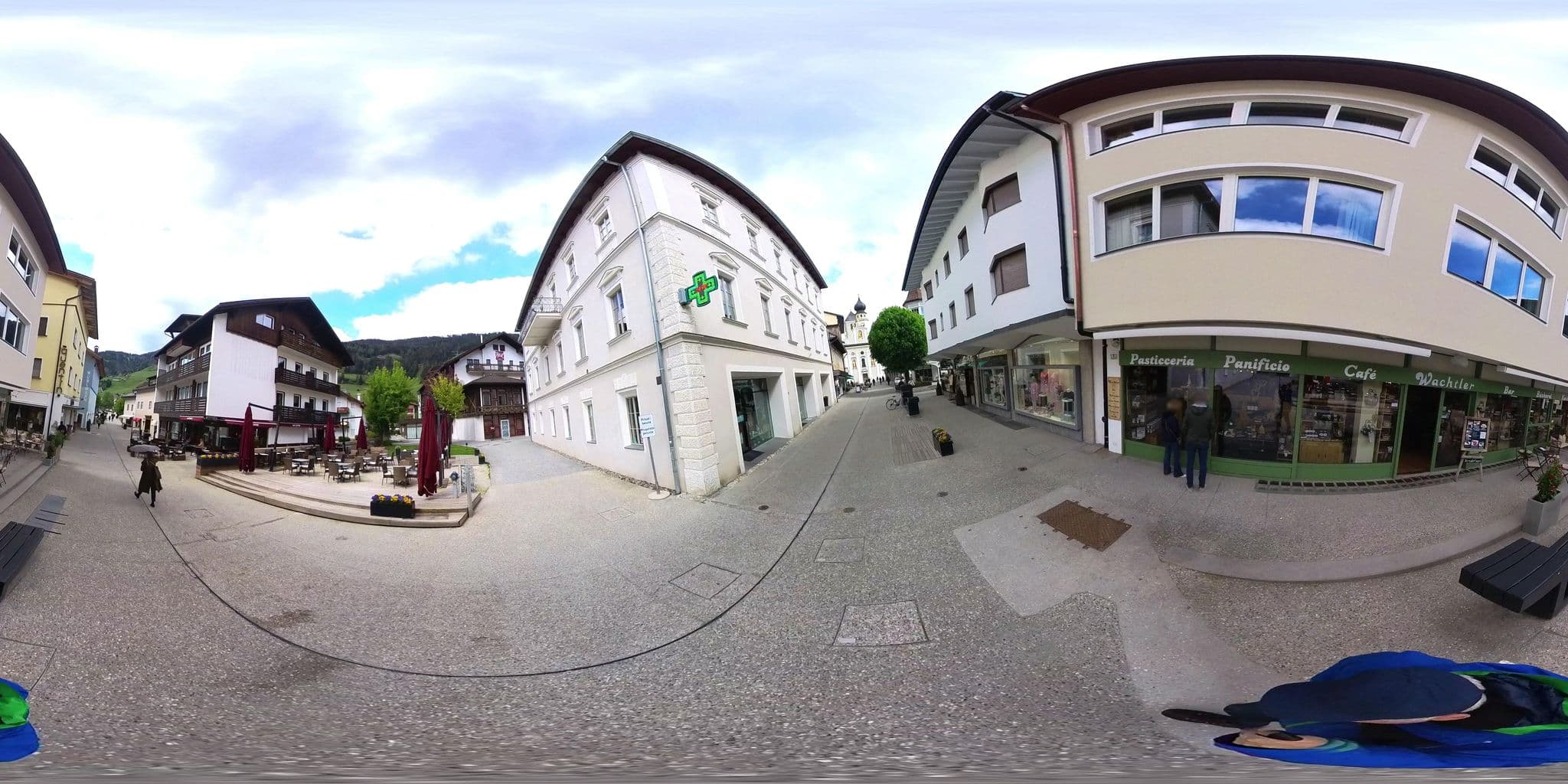 Street view near Wachtler Dolomite Apartments, San Candido — © osmplus_org (CC BY-SA · Mapillary)