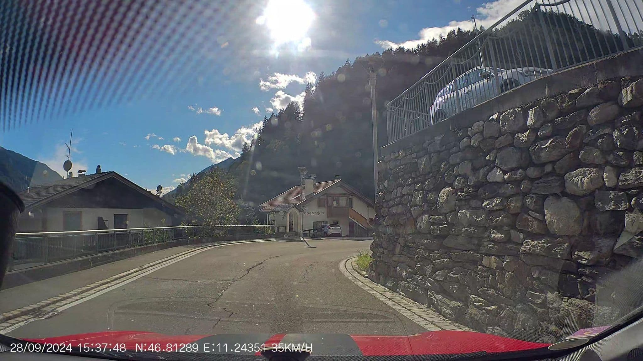 Street view near Pensione Talblick, San Leonardo in Passiria — © AR88 (CC BY-SA · Mapillary)