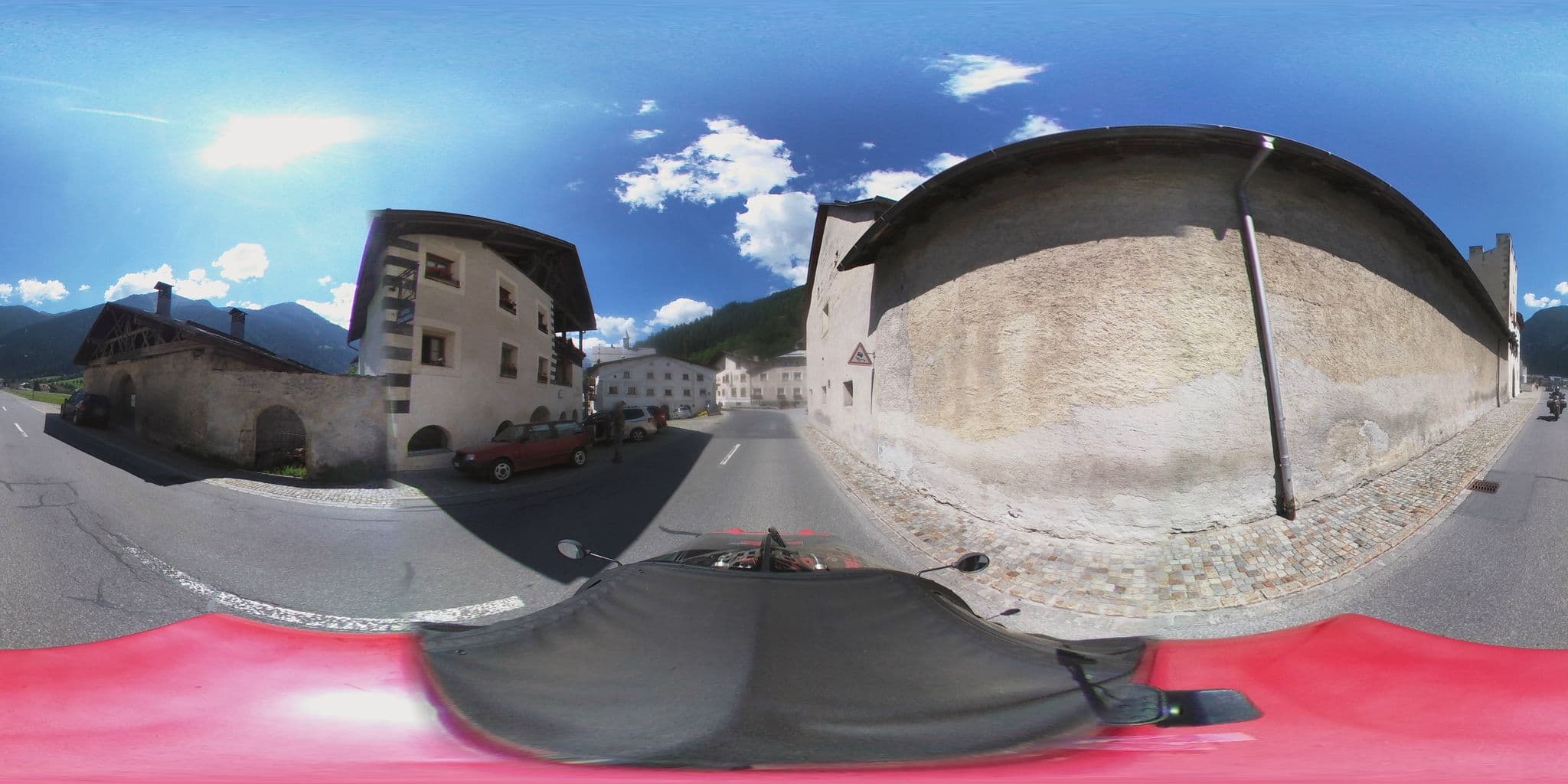 Street view near Hotel Chasa Chalavaina, Scuol