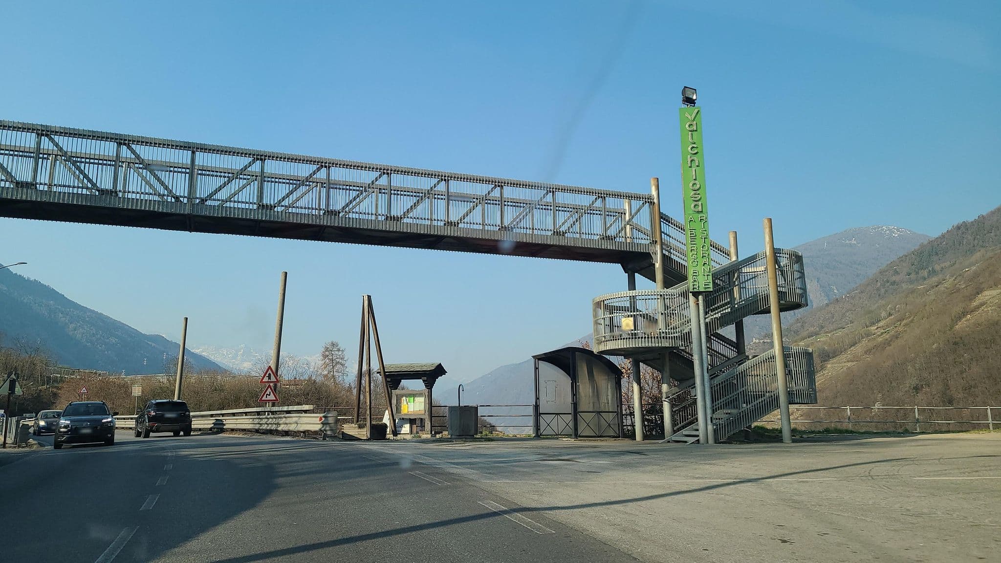 Street view near Hotel Valamerica, Tirano — © chrisbeddow (CC BY-SA · Mapillary)