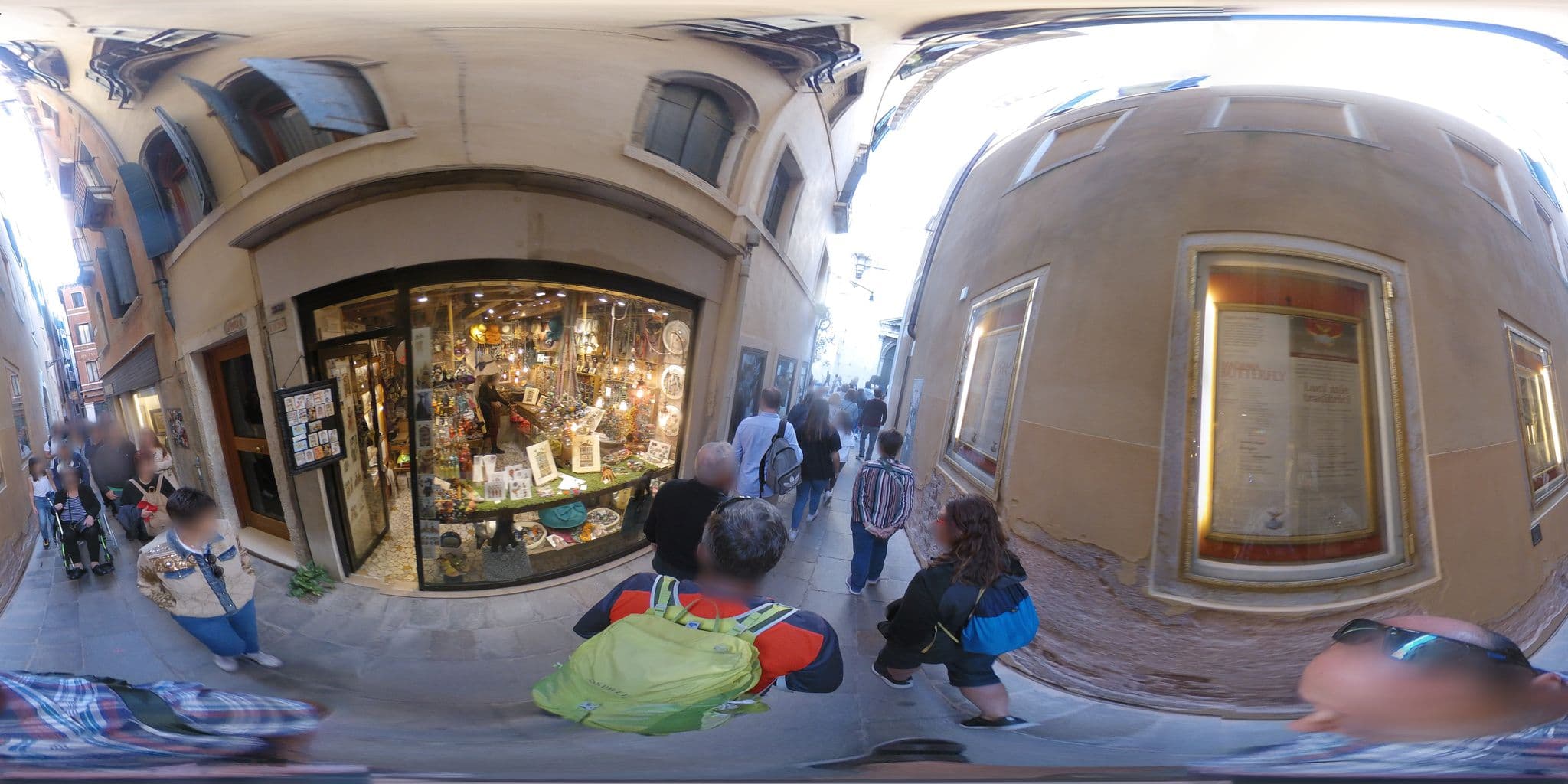 Street view near Al Theatro Palace, Venice