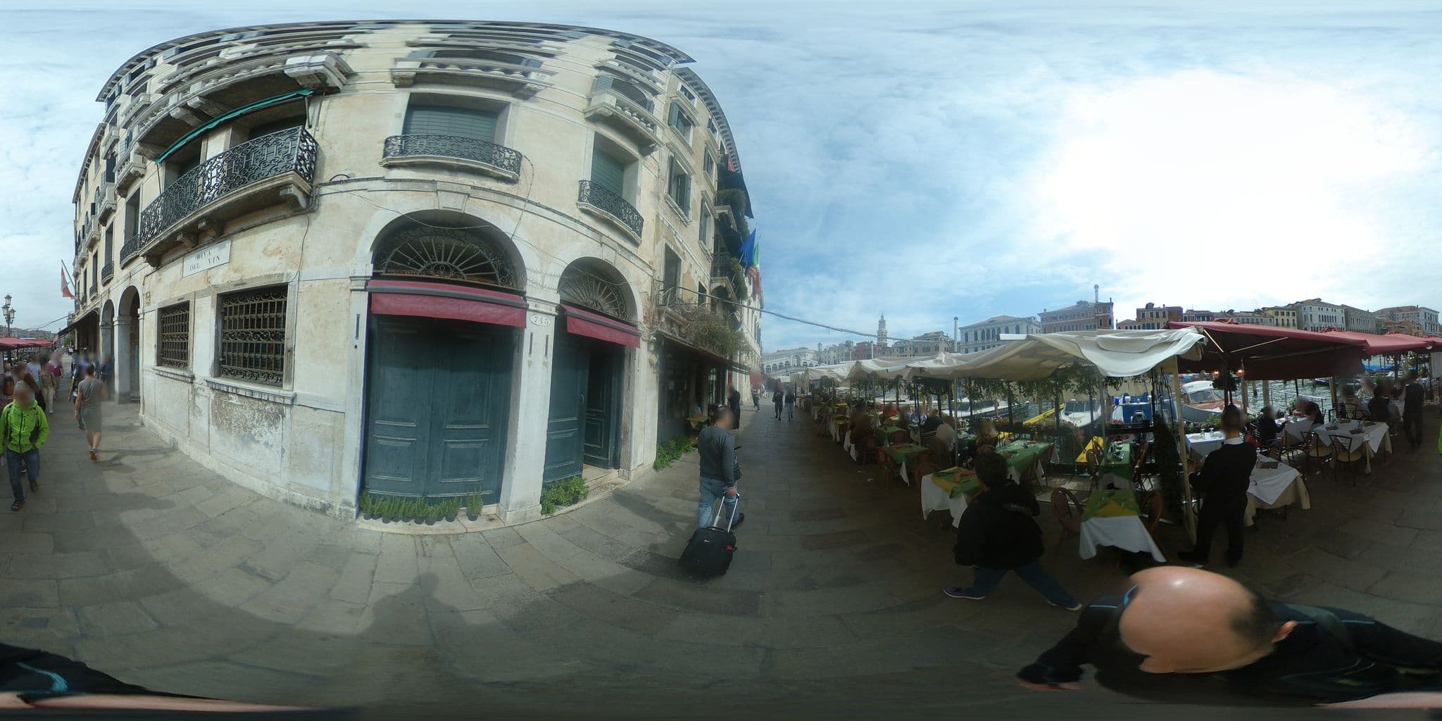 Street view near Riva del Vin Boutique Hotel, Venice