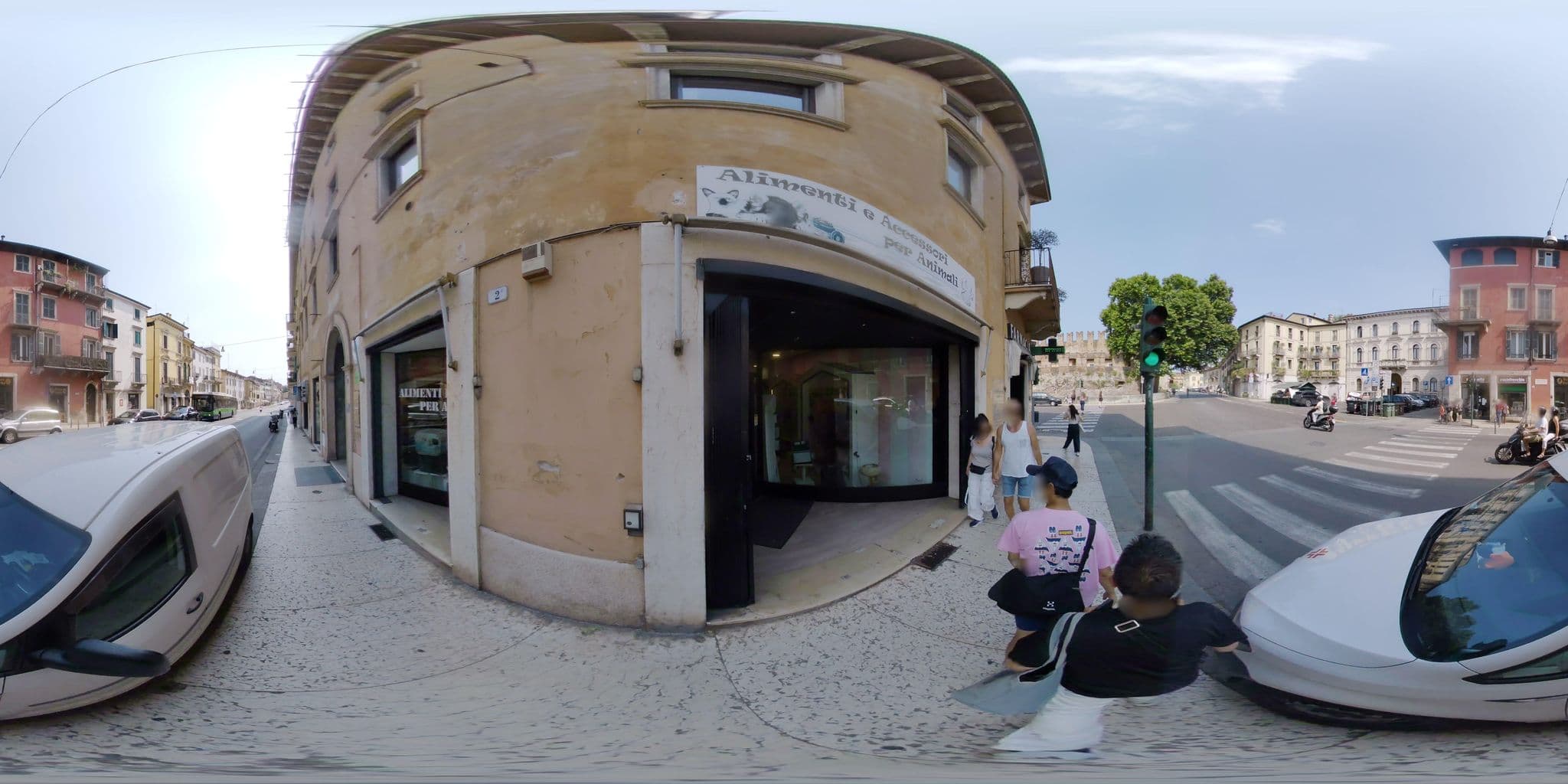 Street view near Hotel Arena, Verona