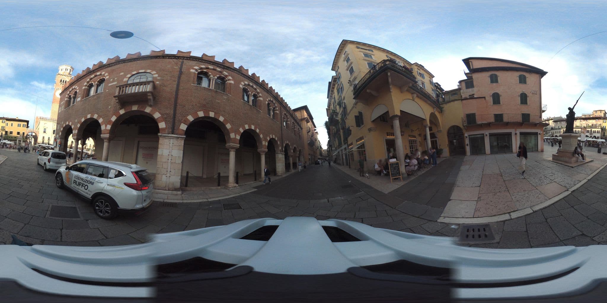 Street view near Hotel Aurora, Verona