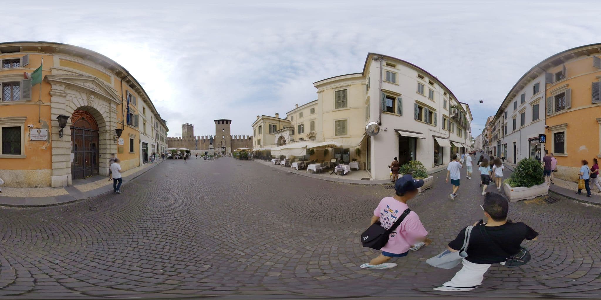 Street view near Corte Realdi Castelvecchio Verona, Verona