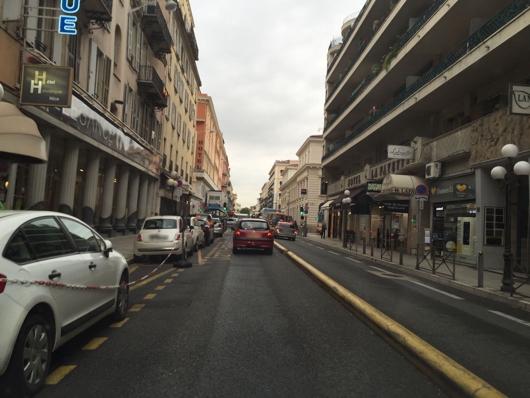 Street view near Hotel Aparthotel AMMI Nice Lafayette, Jean-Médecin — © zimmy (CC BY-SA · Mapillary)
