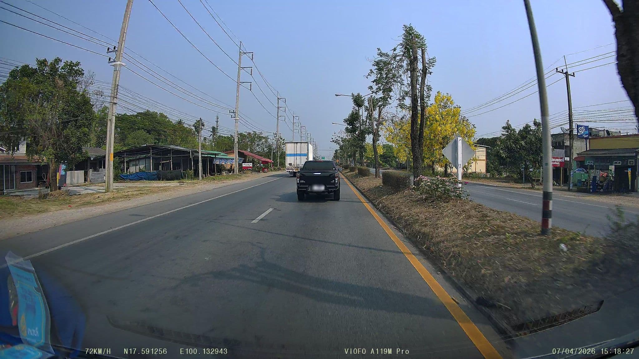 Street view near Baan Chai Nadda Resort, Uttaradit — © ThailandCambodia (CC BY-SA · Mapillary)