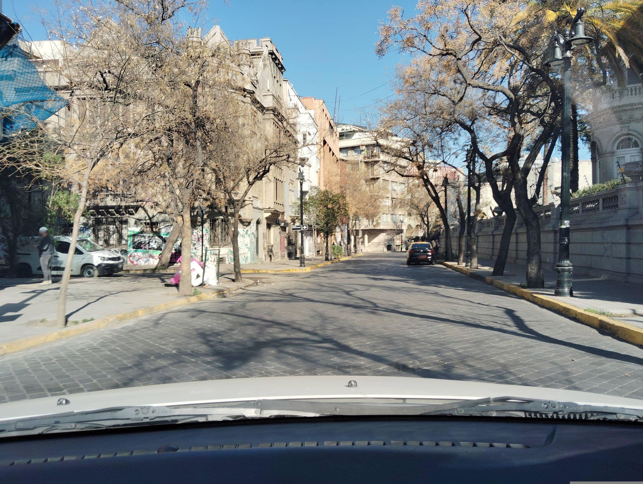 Street view near Hotel Lastarria Boutique, Santiago