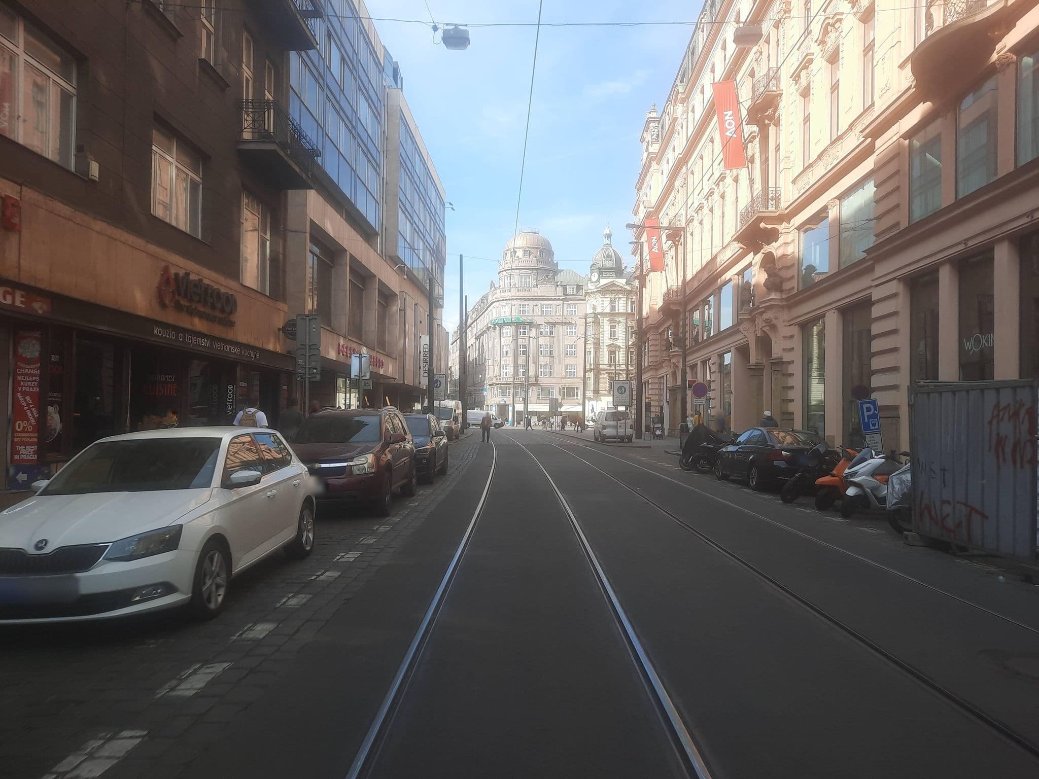 Street view near AZ Hostel, Prague — © ondrejlopatka (CC BY-SA · Mapillary)