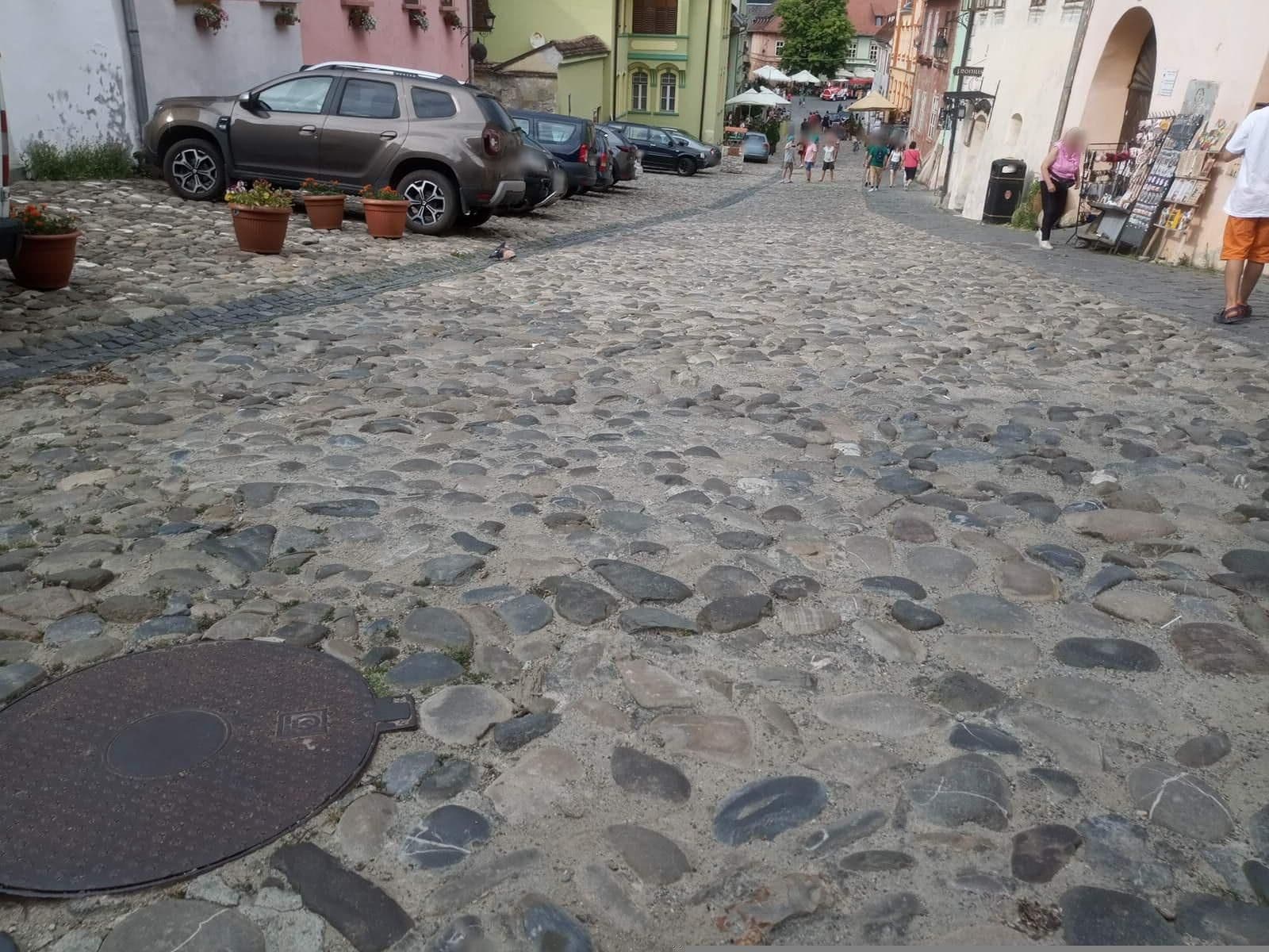 Street view near Fronius Residence, Sighișoara — © grozsa11 (CC BY-SA · Mapillary)