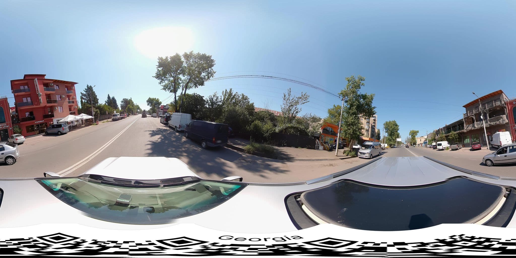 Street view near Lux Palace Hotel, Kutaisi — © bumbeishvili (CC BY-SA · Mapillary)