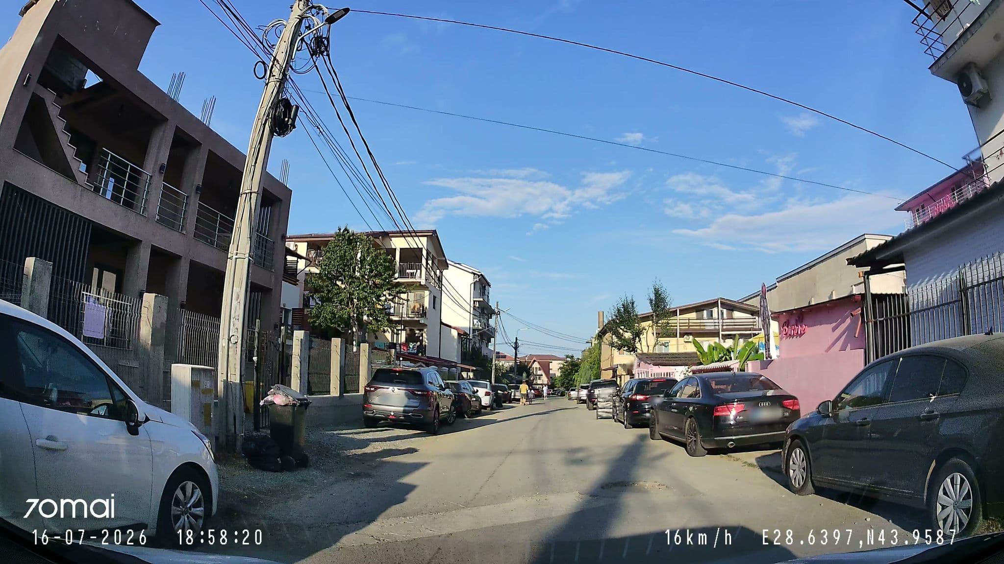Street view near Vila Perla Mării, Costineşti
