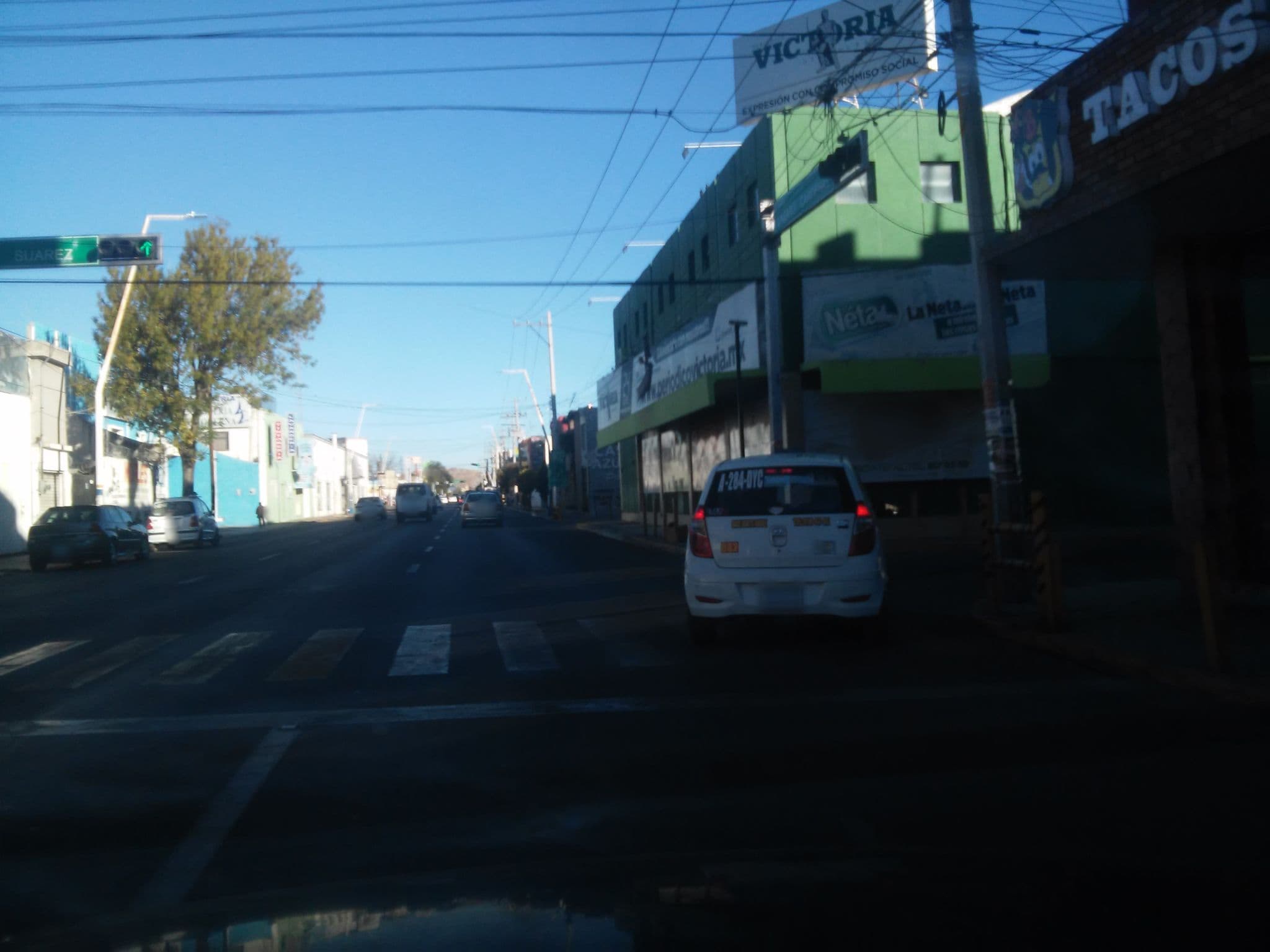 Street view near Hotel Maria Elena, Victoria de Durango — © wjusak (CC BY-SA · Mapillary)